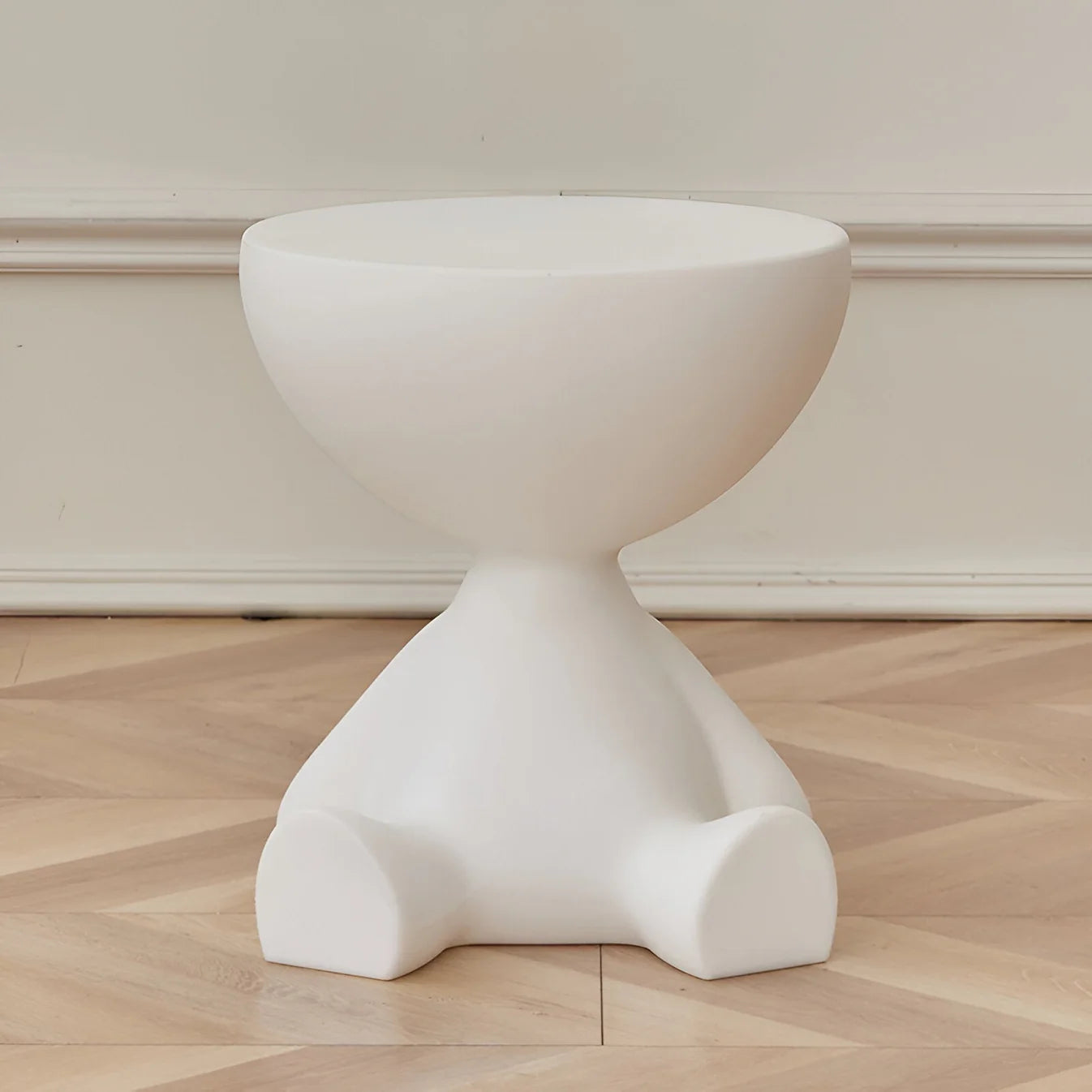 Runder Couchtisch – Luxuriös & Modern | Eleganter Wohnzimmertisch für Stilvolle Einrichtung - Weiß - Wohnzubehör