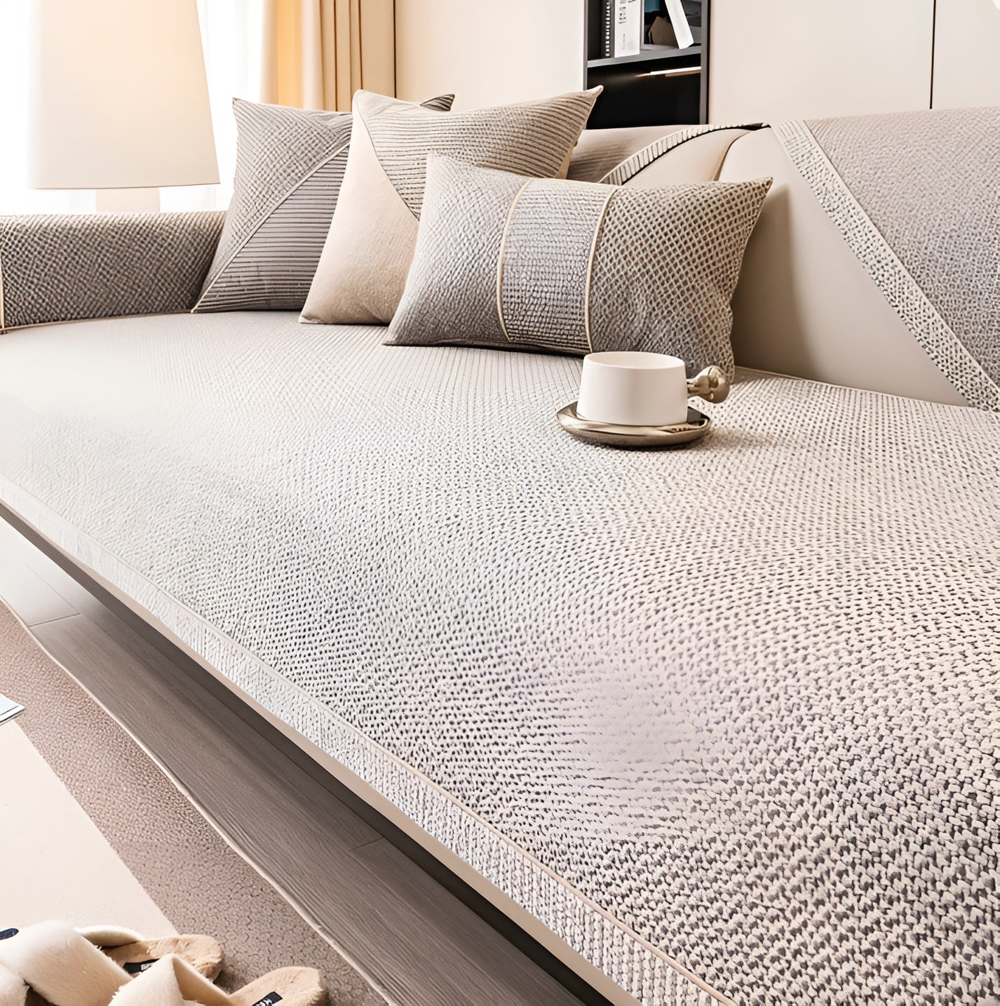 Sofahusse aus Baumwollmischung – Schlicht und Dekorativ | Perfekt für jedes Wohnzimmer