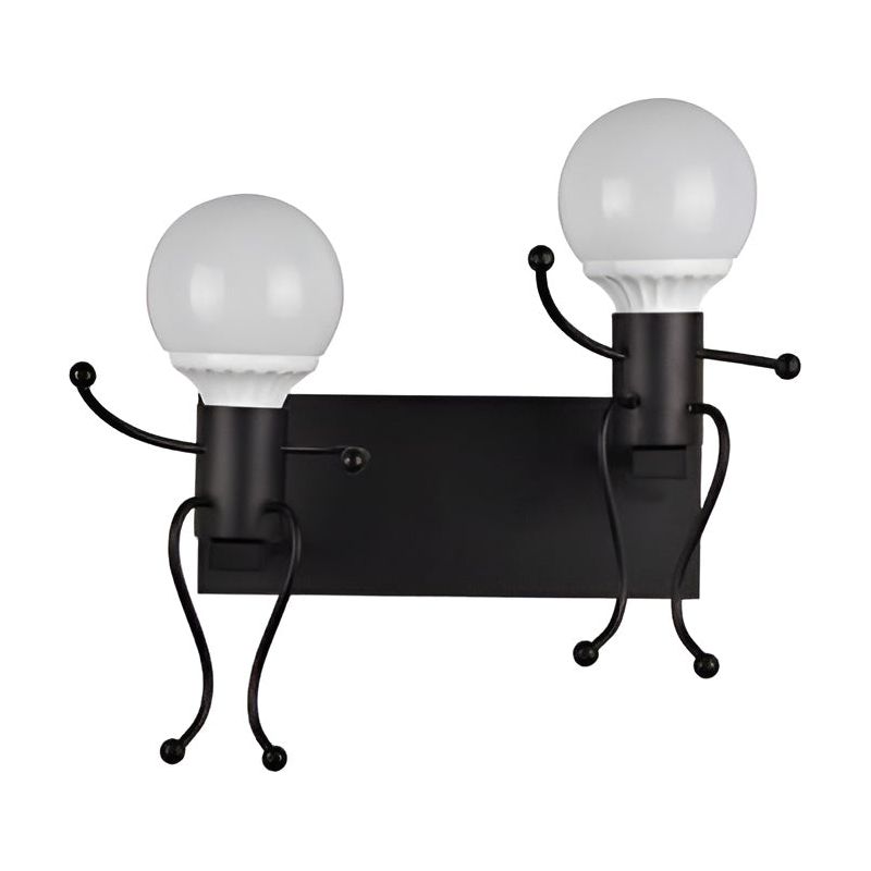 HumanGlow Lampe - Kreative Künstlerische Eisen-Wandlampe Elegare