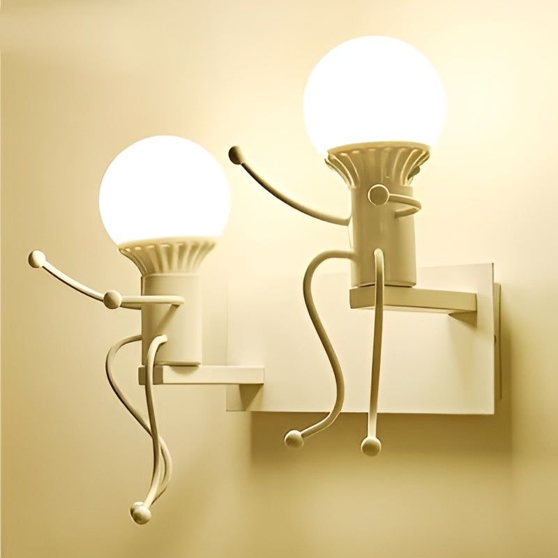 HumanGlow Lampe - Kreative Künstlerische Eisen-Wandlampe Elegare