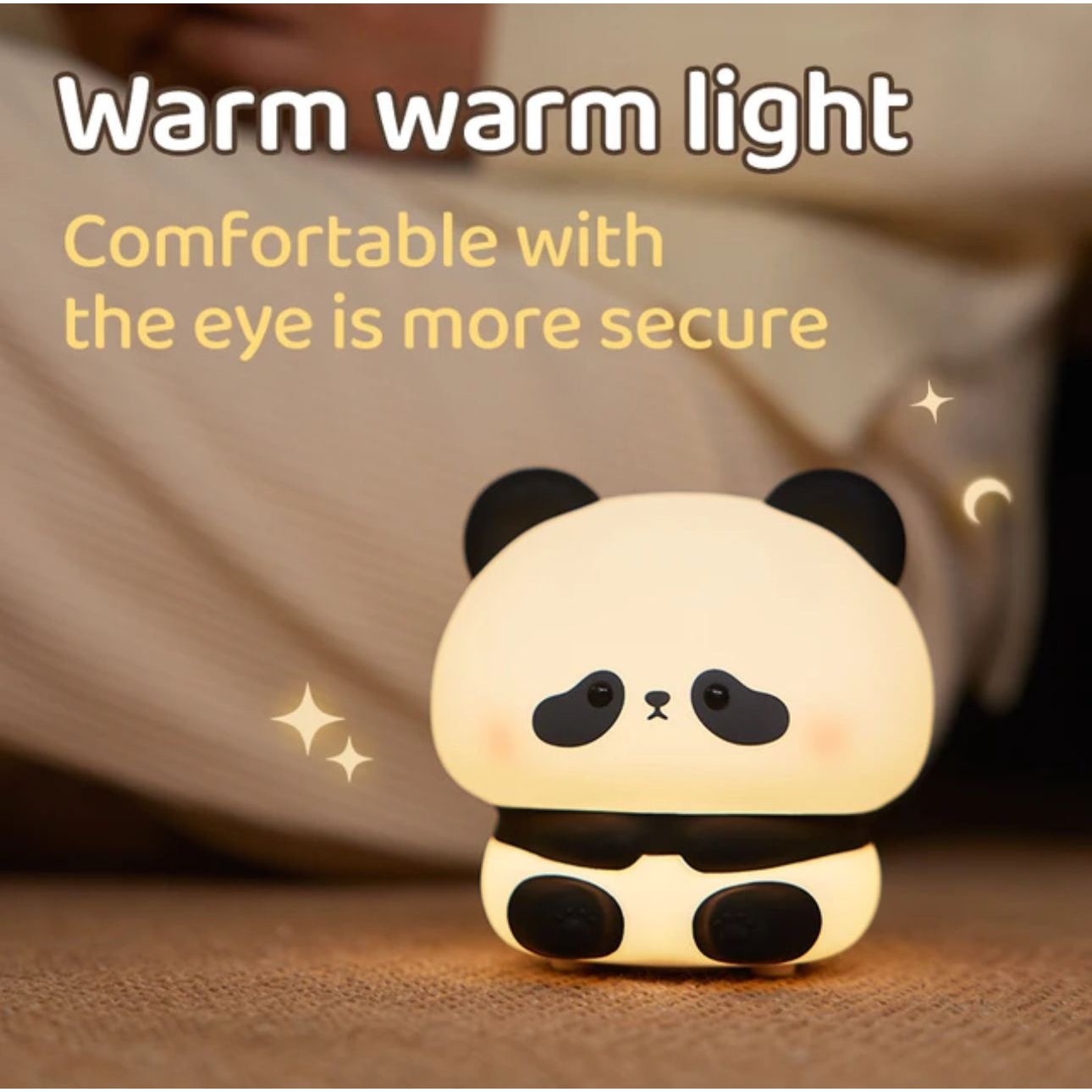 CuddlePanda Light - Panda Süße Silikon LED Nachtlicht Elegare