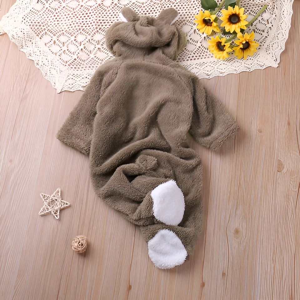 Bear-y Cozy Romper - Süßer Cartoon Bär Stil Overall für Babys - Elegare