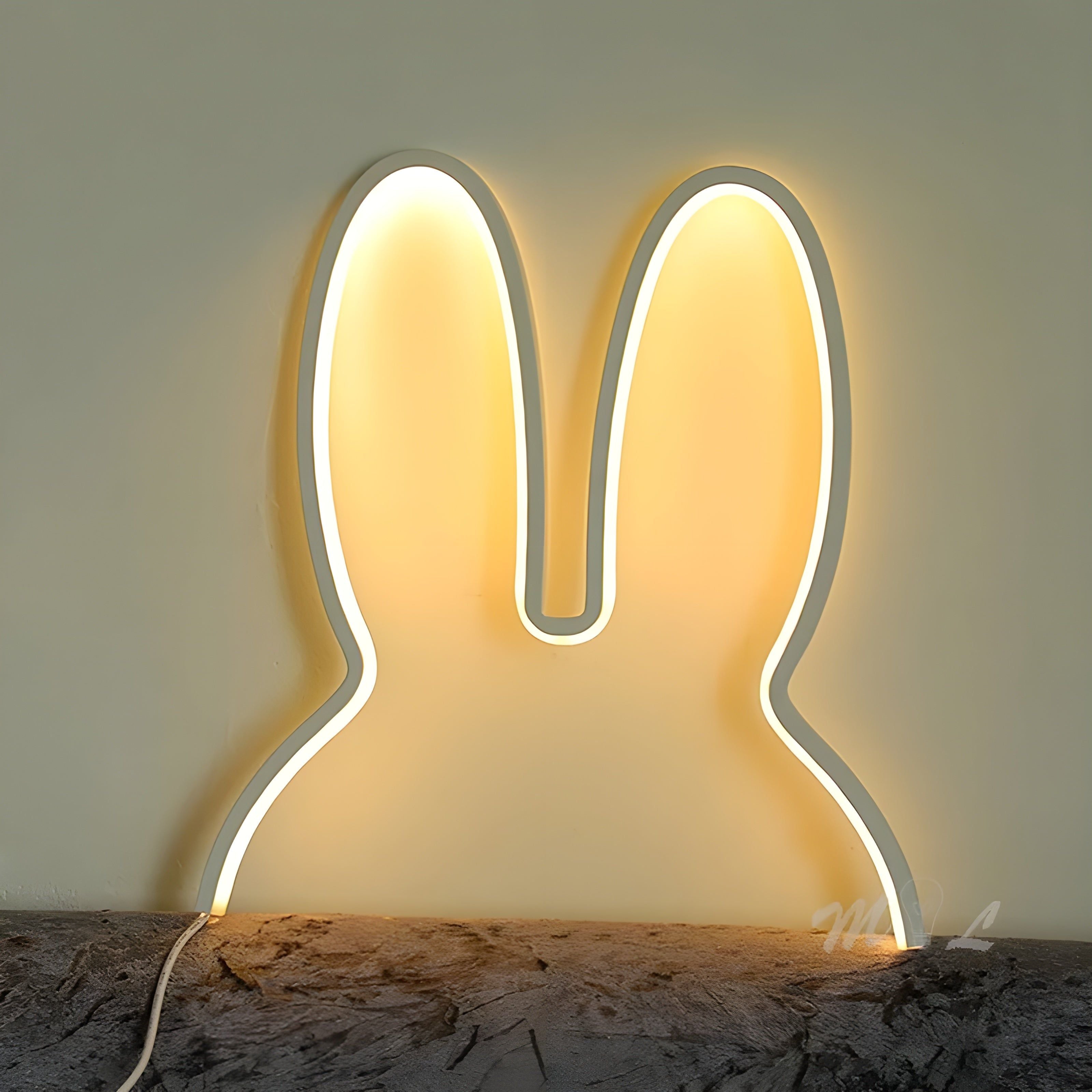 BunnyGlow Light - Wiederaufladbares Kaninchen Kinderzimmer Schlafzimmer LED-Nachtlicht