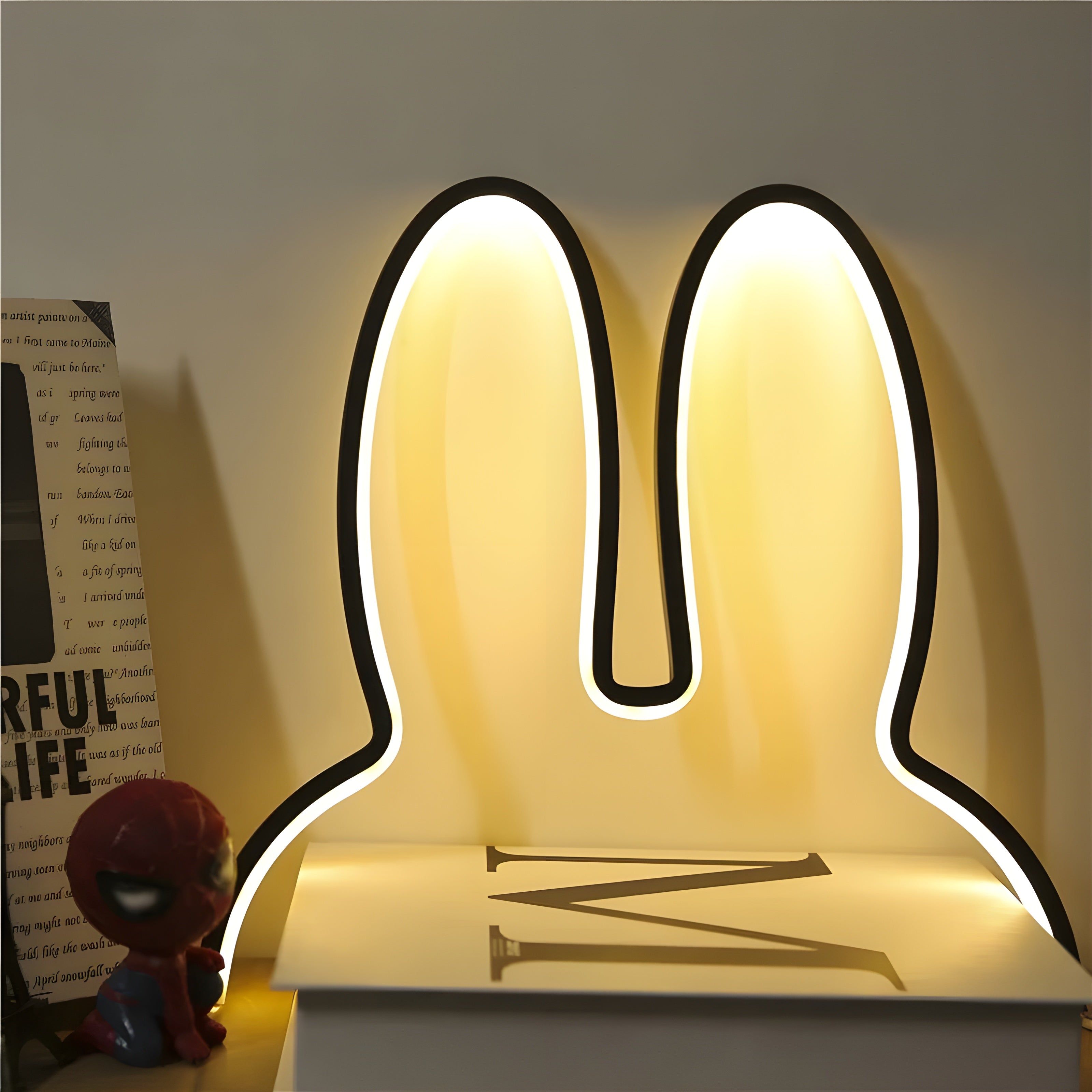 BunnyGlow Light - Wiederaufladbares Kaninchen Kinderzimmer Schlafzimmer LED-Nachtlicht