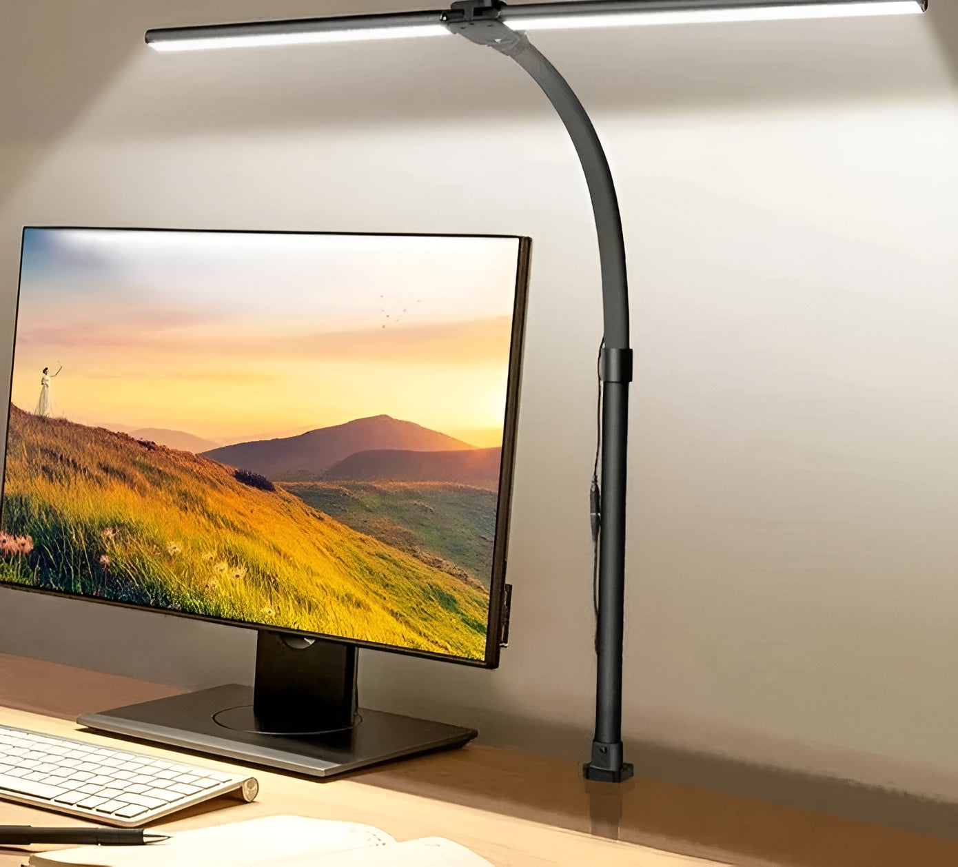 LED-Schreibtischlampe mit Doppelleuchte – Modern und Stilvoll fürs Büro