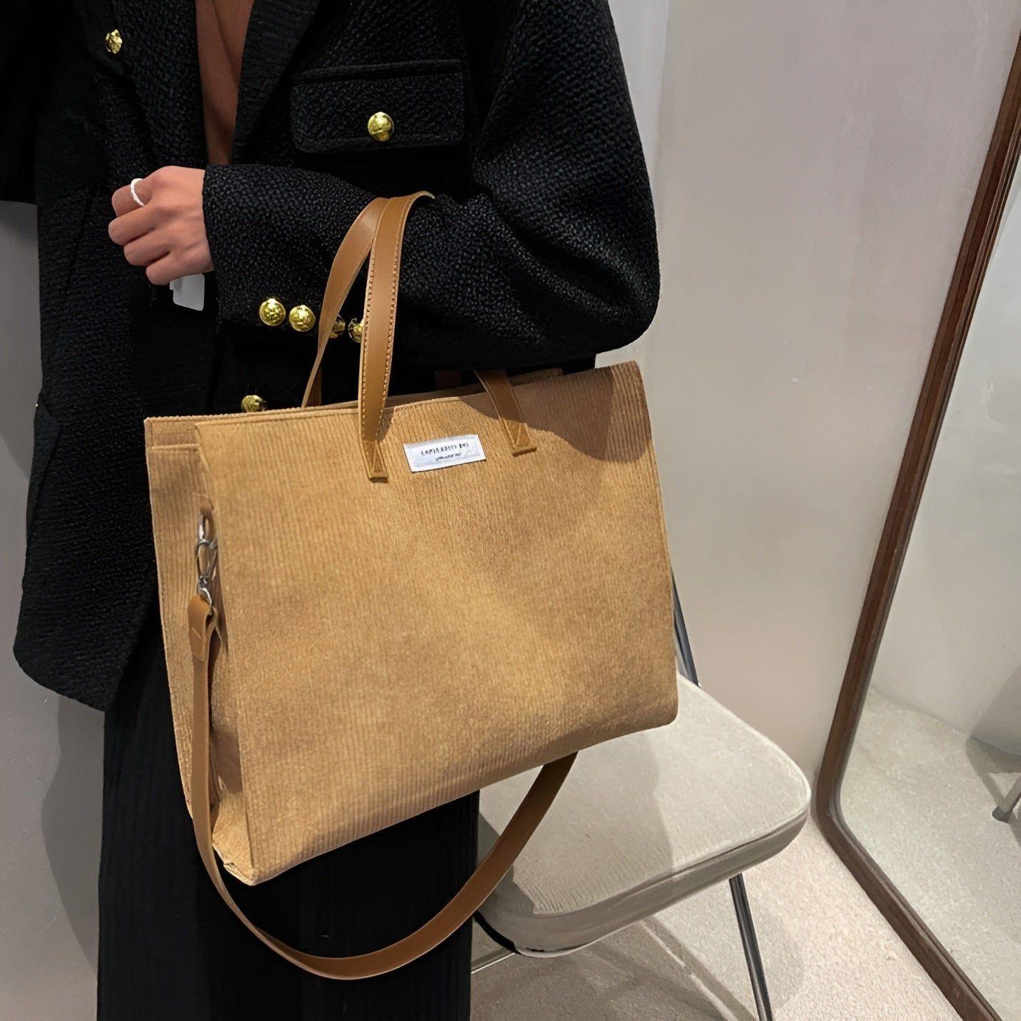 Bertha Bag - Vintage Cord Schulter Umhängetasche für Frauen - Elegare