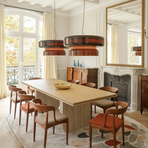 Mundgeblasene Glas-Hängeleuchte – elegante Pendelleuchte für das Wohnzimmer, Ansicht 2