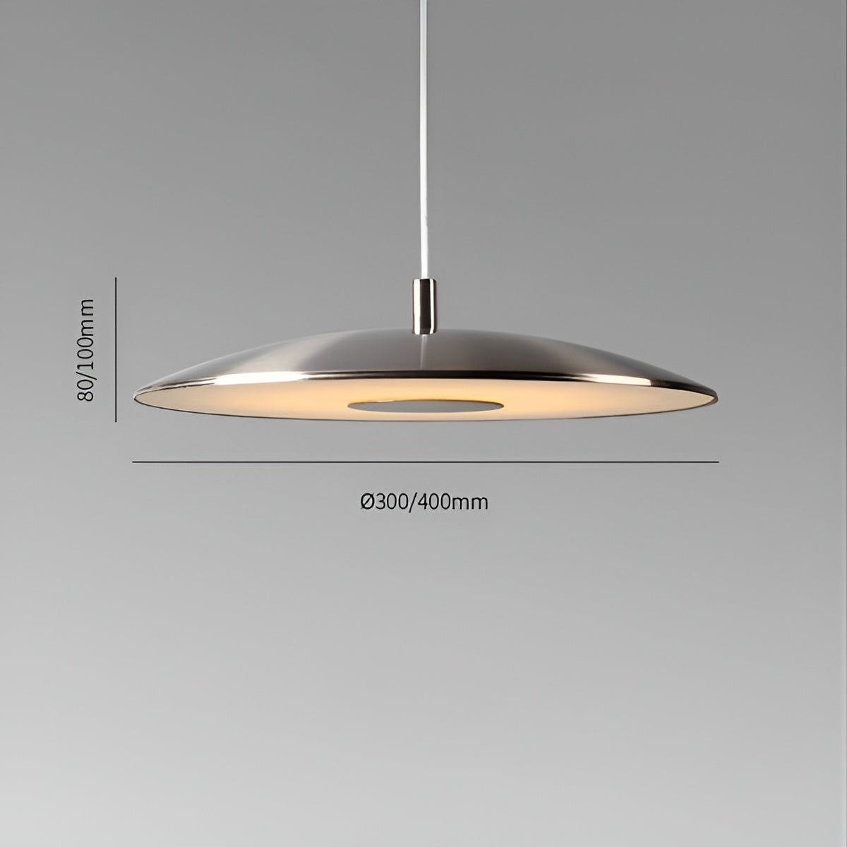 Moderne LED-Pendelleuchte aus Eisen und Nickel – Dekorativ & Warmes Licht | Ideal für zu Hause