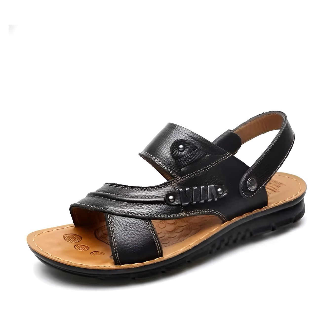 Lukas Sandals - Stilvolle Orthopädische Ledersandalen für Herren Elegare