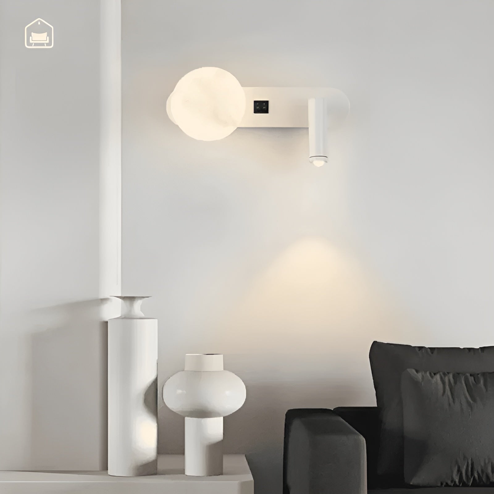 Wandlampe im Luxus-Design – Elegant & Minimalistisch | Ideal für Wohnzimmer, Flur & als Nachttischbeleuchtung