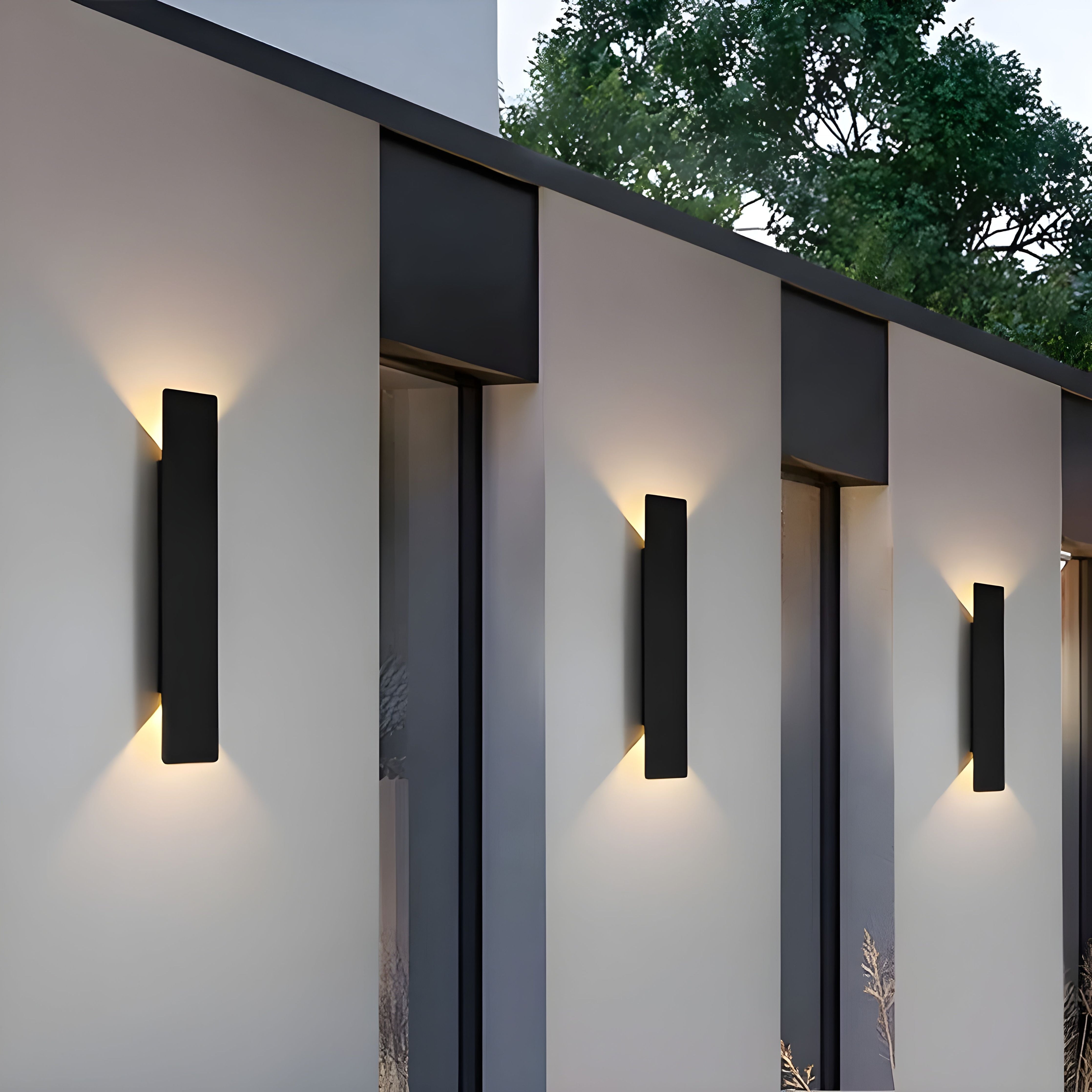 LuxeWall Light - Moderne wetterfeste LED-Wandleuchte aus Aluminium für den Außenbereich