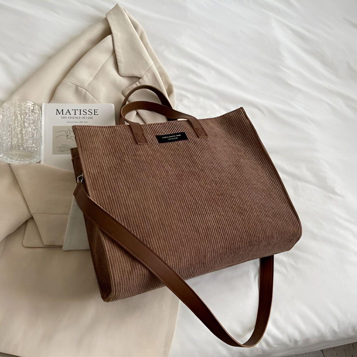 Bertha Bag - Vintage Cord Schulter Umhängetasche für Frauen - Elegare