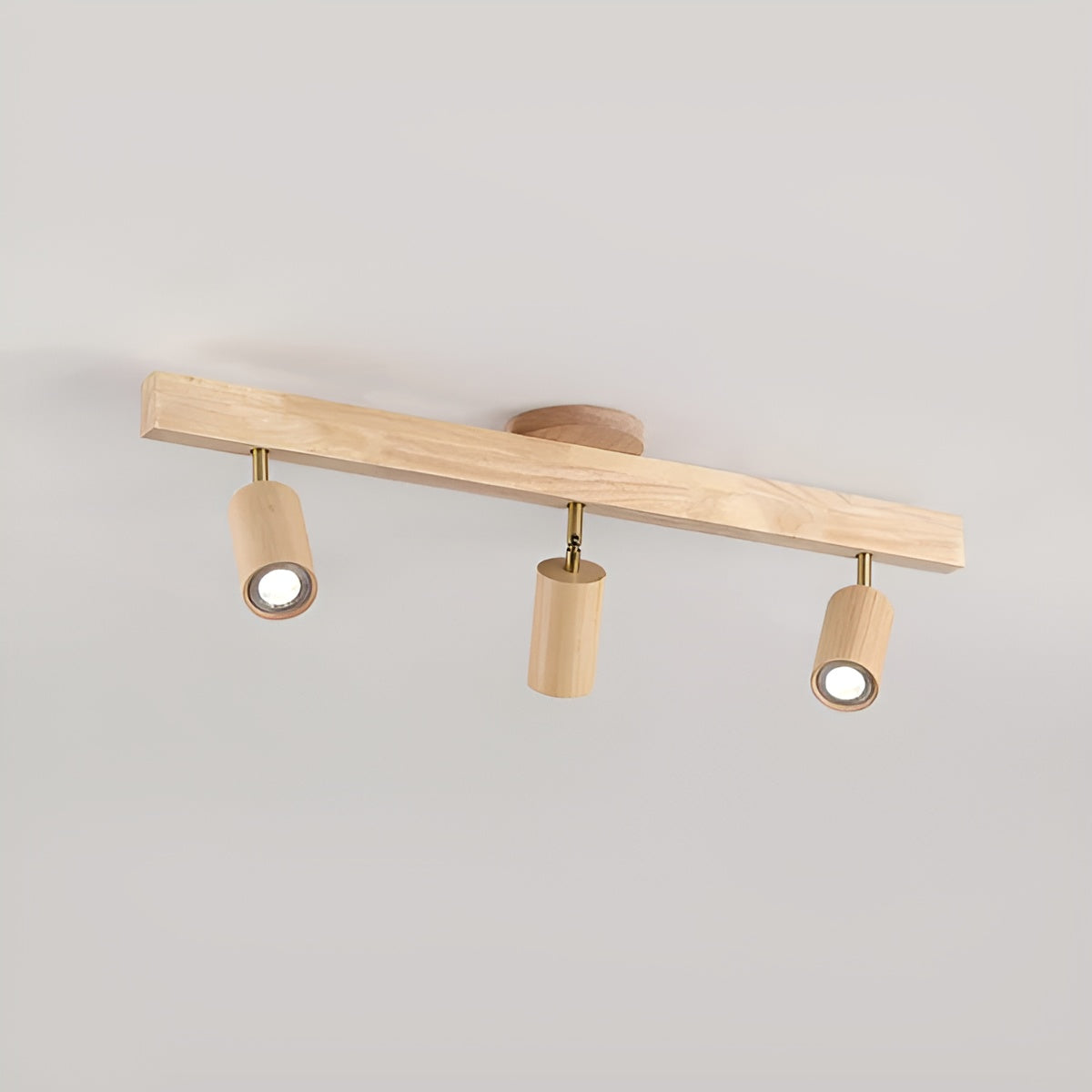 Schienenlampe aus Massivholz – Dekorative LED-Deckenbeleuchtung | Modernes Design für jedes Zimmer