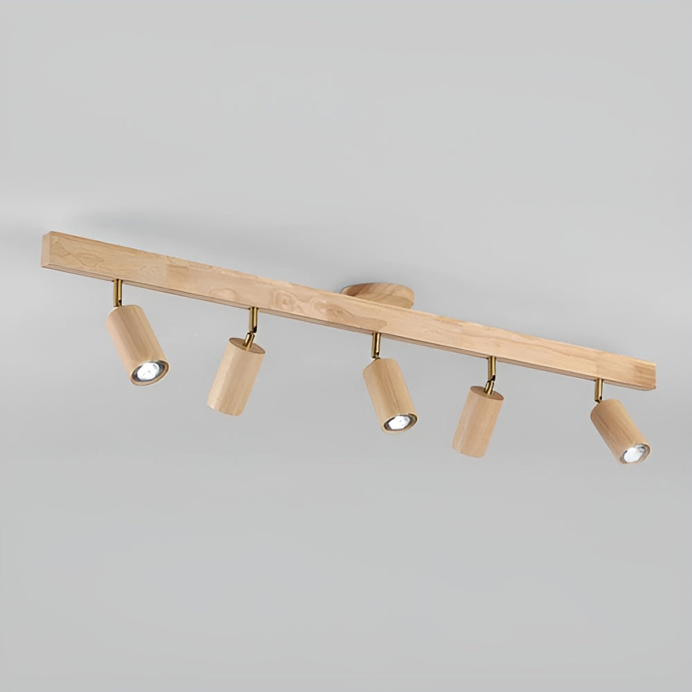 Schienenlampe aus Massivholz – Dekorative LED-Deckenbeleuchtung | Modernes Design für jedes Zimmer