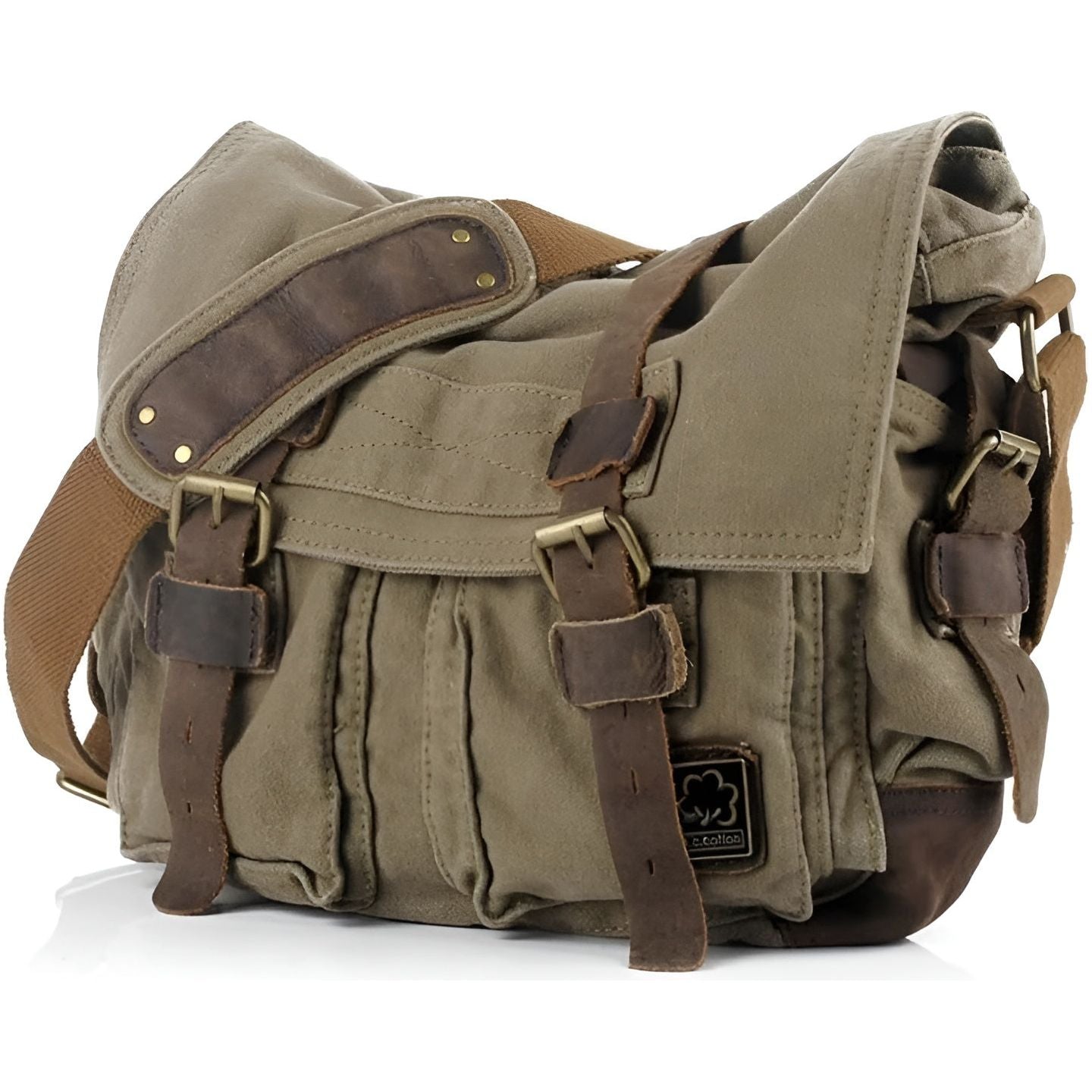 Michael Bag - Vintage Baumwoll-Canvas Herren Umhängetasche Elegare