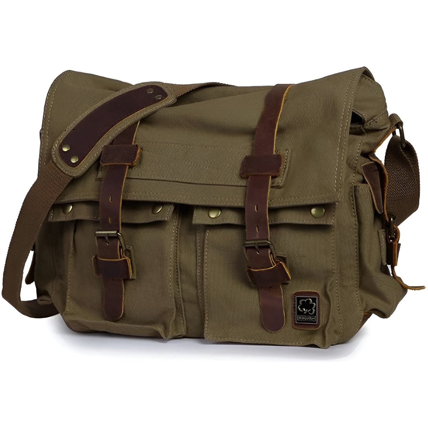 Michael Bag - Vintage Baumwoll-Canvas Herren Umhängetasche Elegare