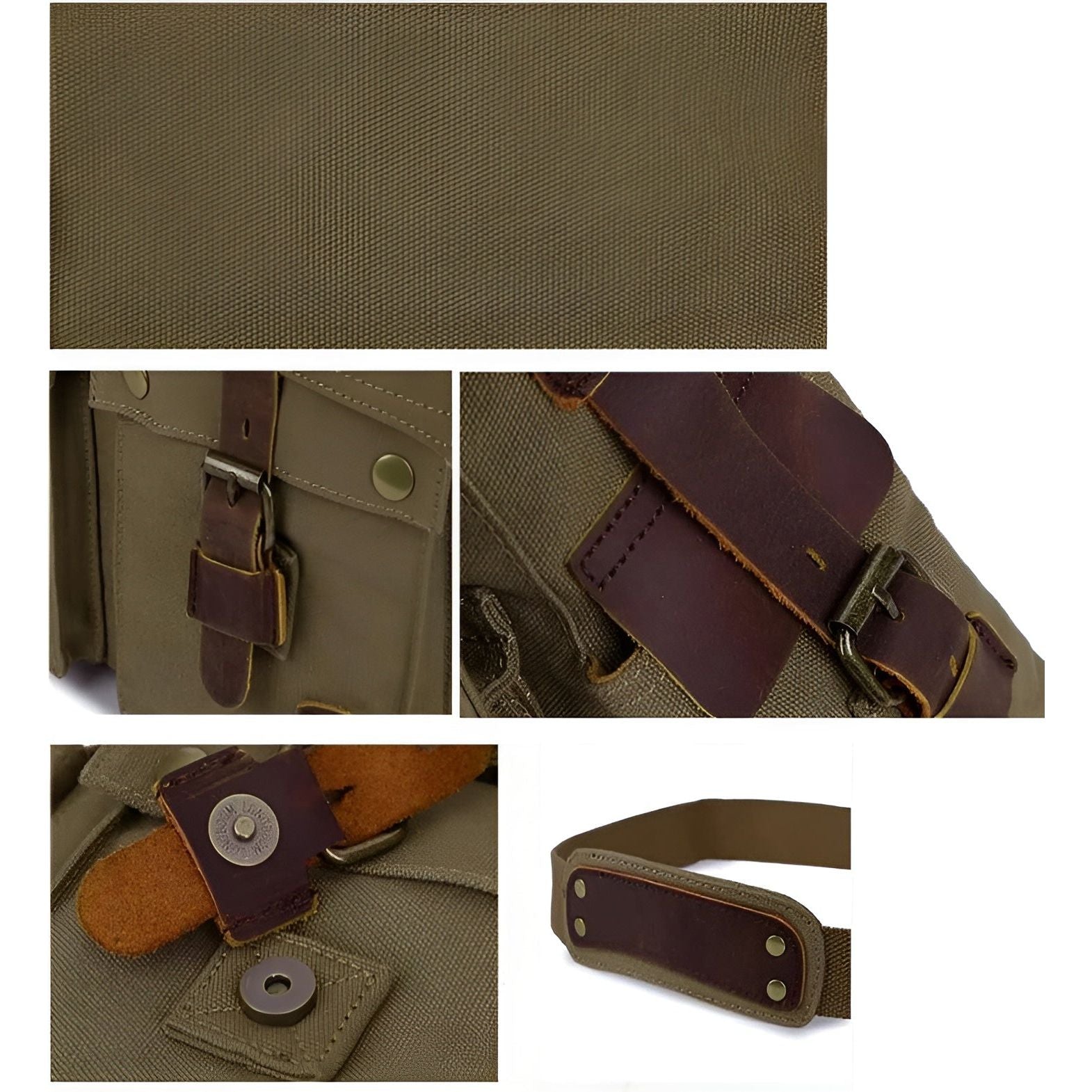 Michael Bag - Vintage Baumwoll-Canvas Herren Umhängetasche Elegare