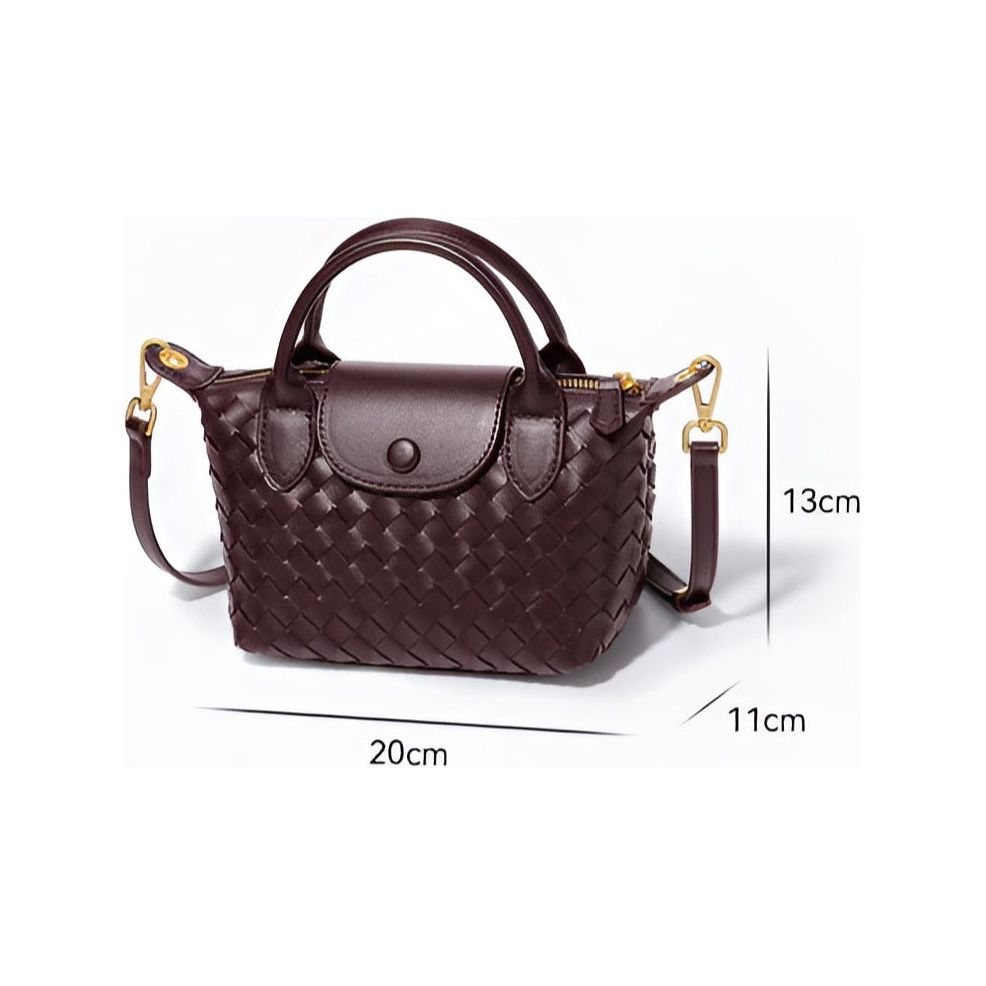 Emma LuxBag - Luxuriöse Gewebte Crossbody-Tasche für Schicke Frauen - Elegare