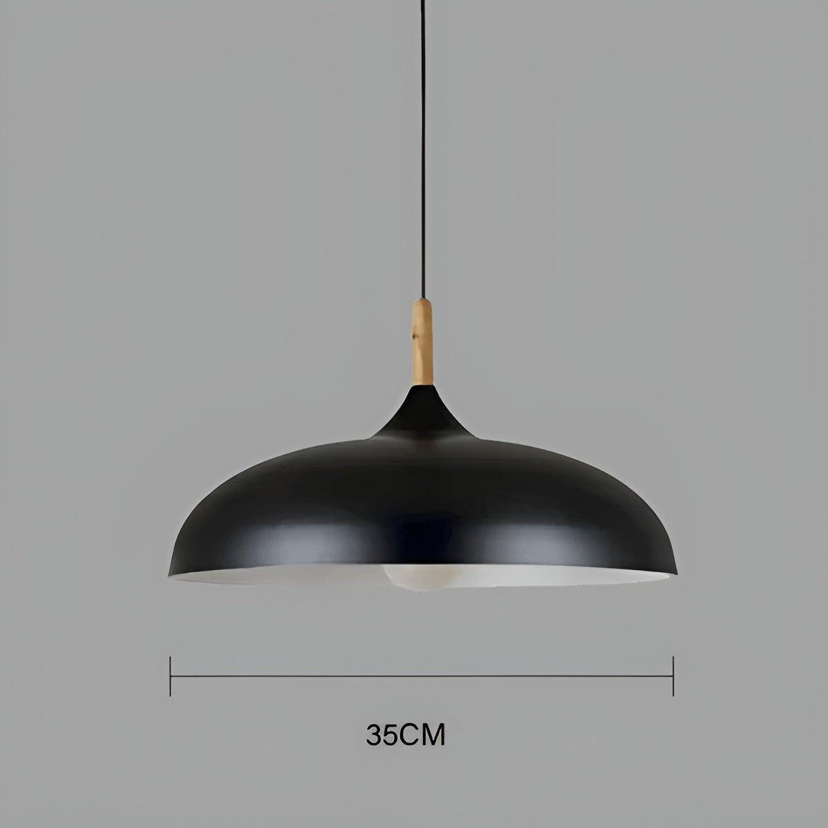 ModArt Lampe - Minimalistische skandinavische Eichen-Deckenpendelleuchte Elegare