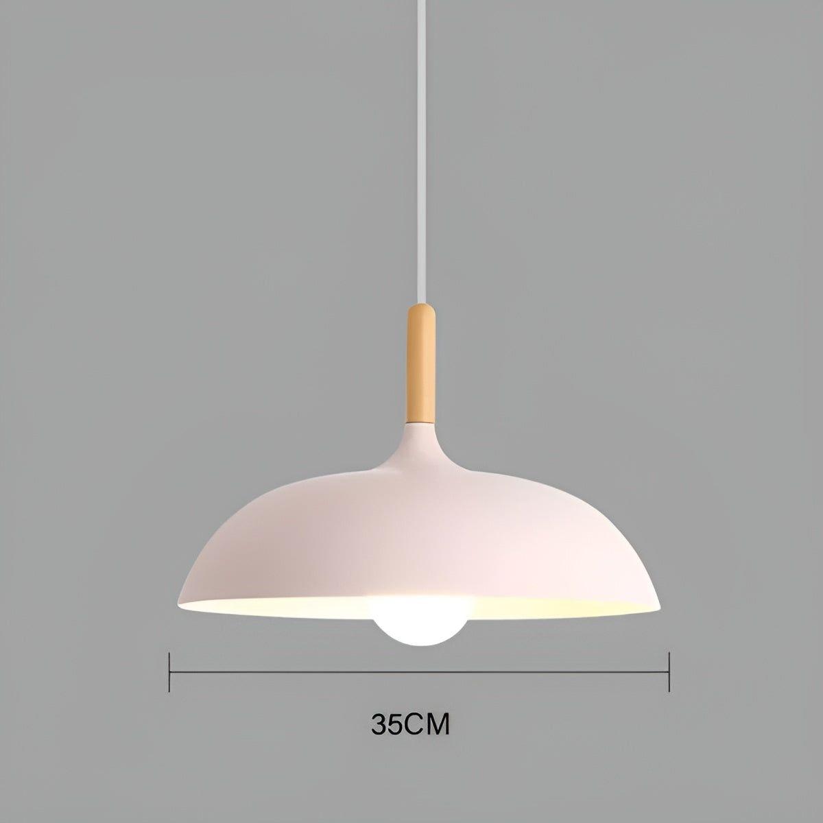 ModArt Lampe - Minimalistische skandinavische Eichen-Deckenpendelleuchte Elegare