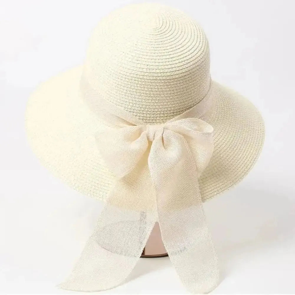 Alma SunHat - Women Fashionable Bow Beach Sun HatAlma SunHat - Women Fashionable Bow Beach Sun Hat Elegare