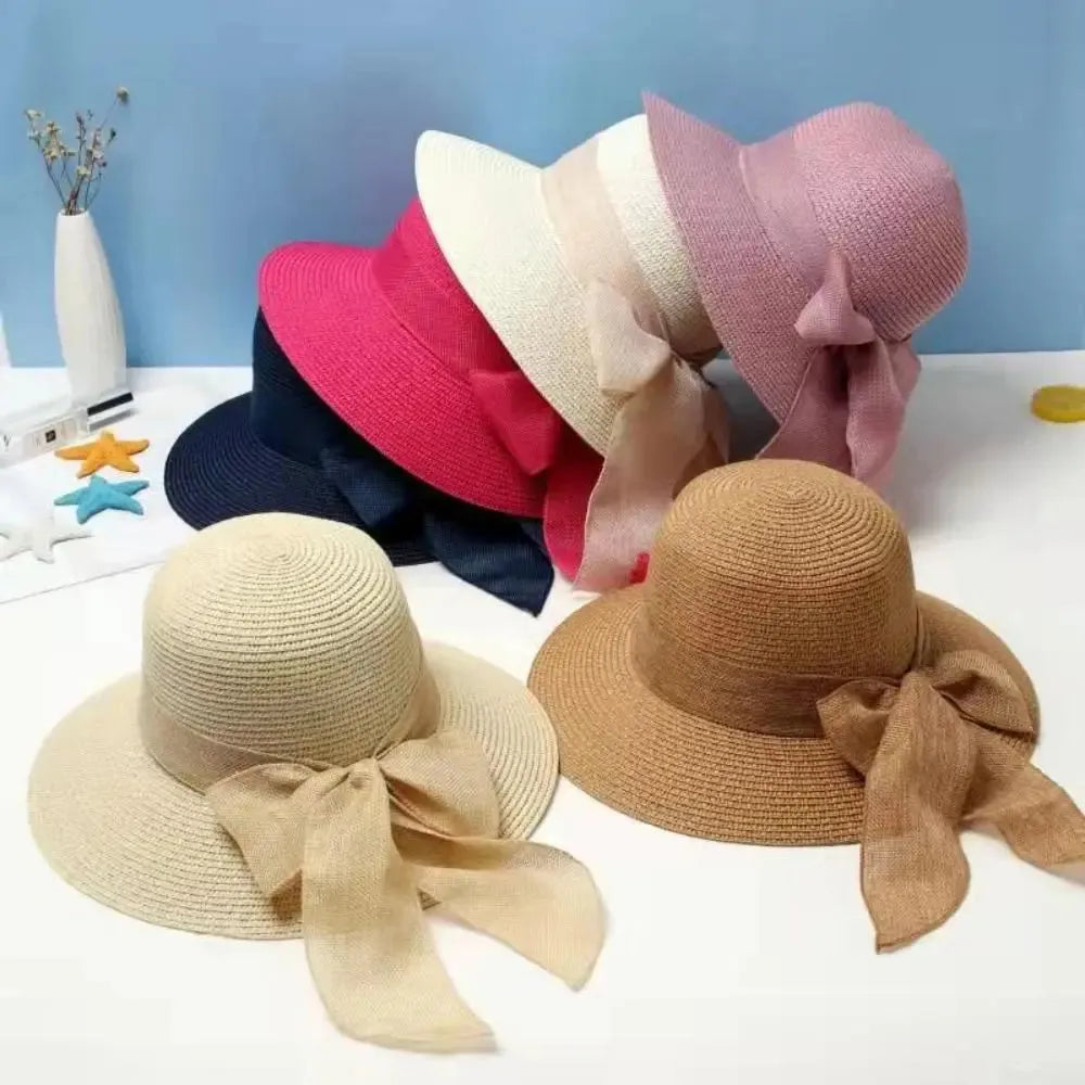 Alma SunHat - Women Fashionable Bow Beach Sun HatAlma SunHat - Women Fashionable Bow Beach Sun Hat Elegare