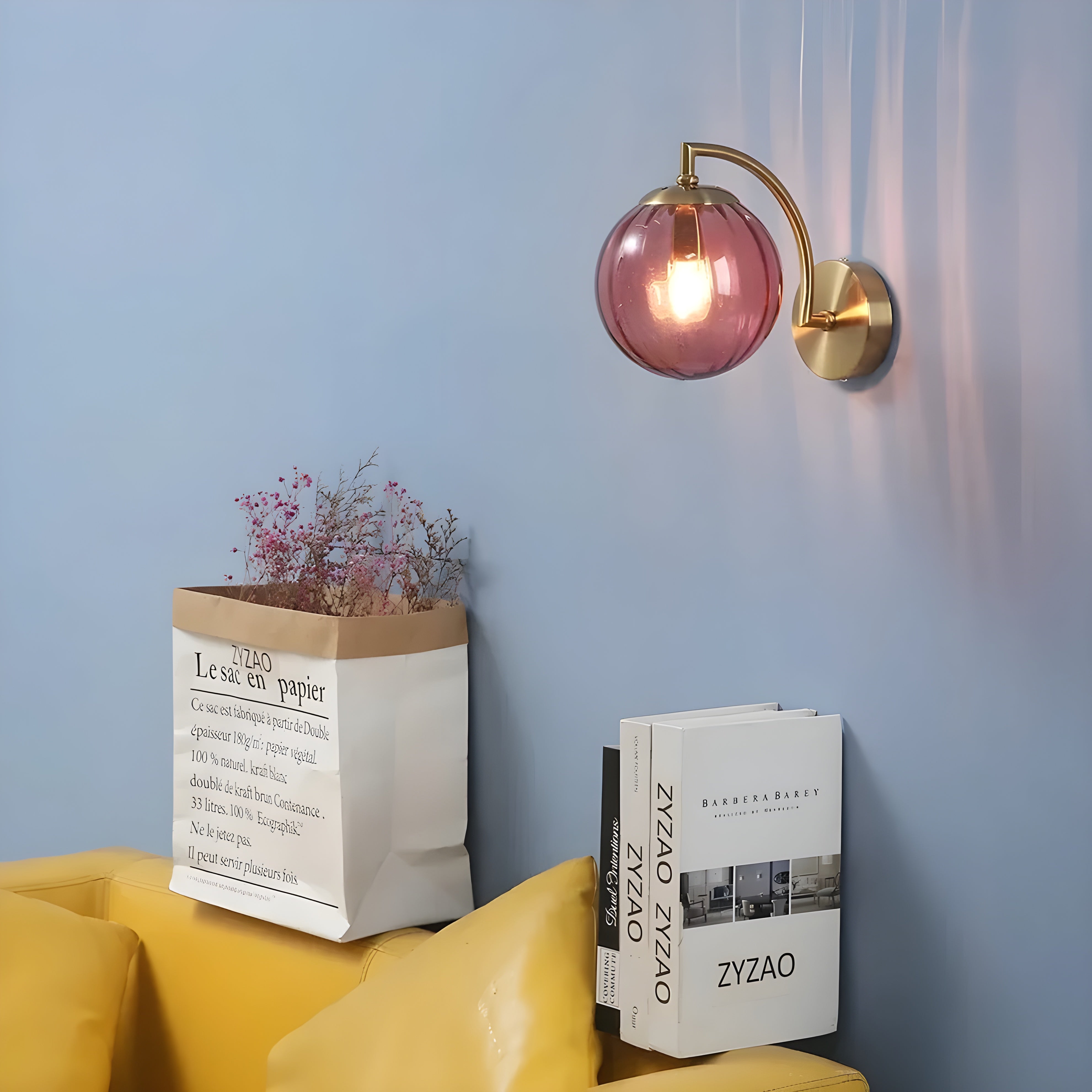 NordicBrilliance Light – Moderne LED-Wandlampe aus Glas