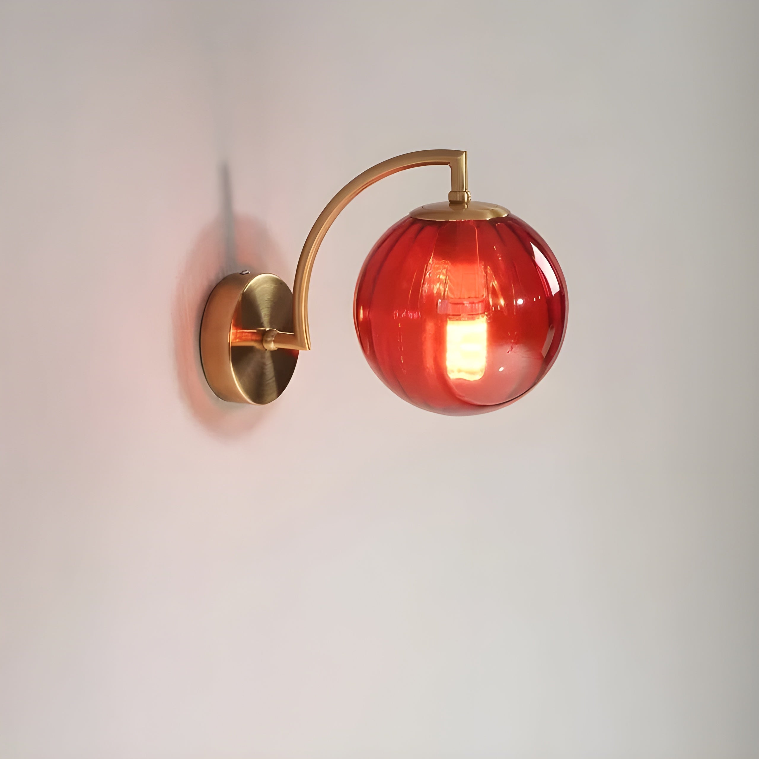 NordicBrilliance Light – Moderne LED-Wandlampe aus Glas