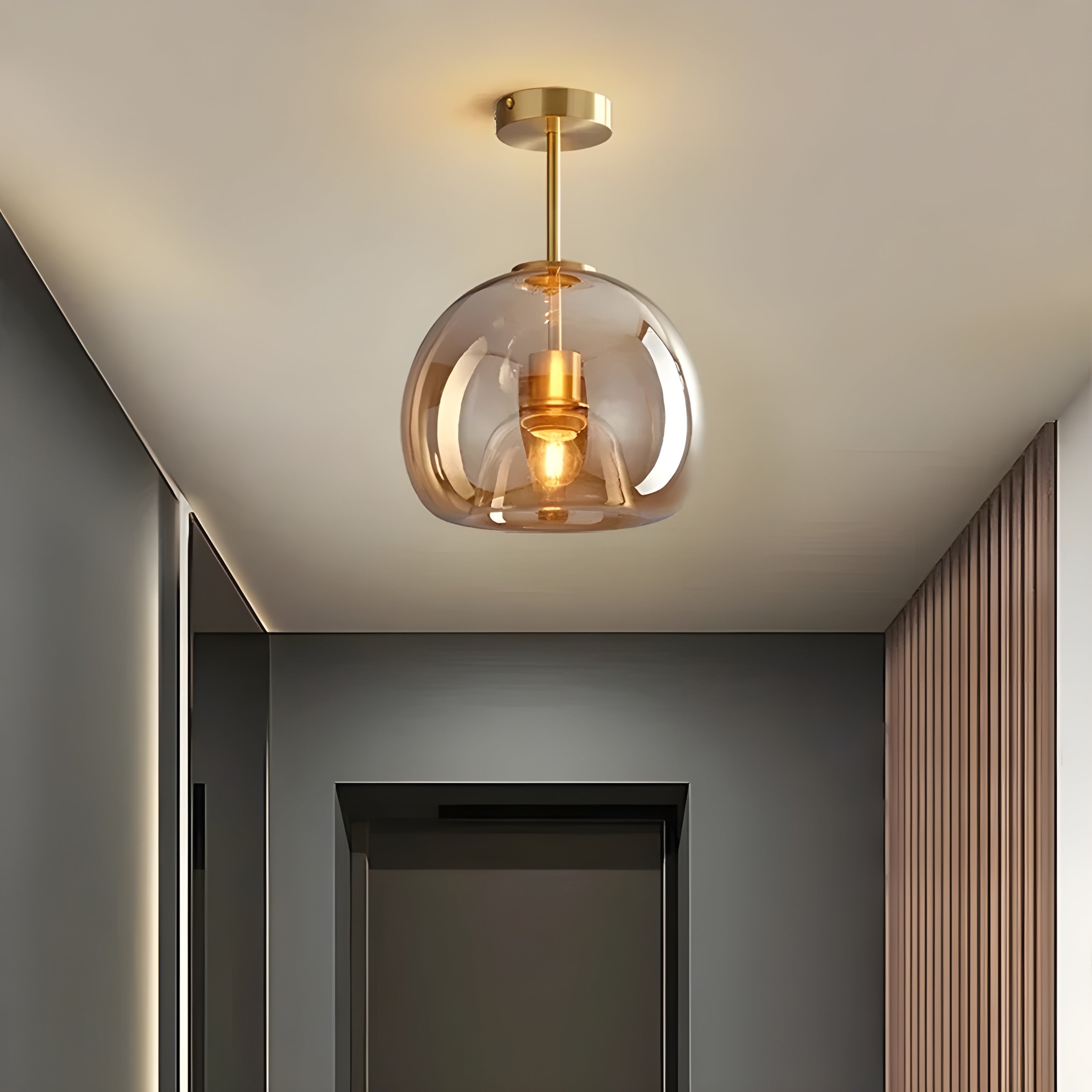 LustroCeil Light - Minimalistische Glas-Deckenleuchte