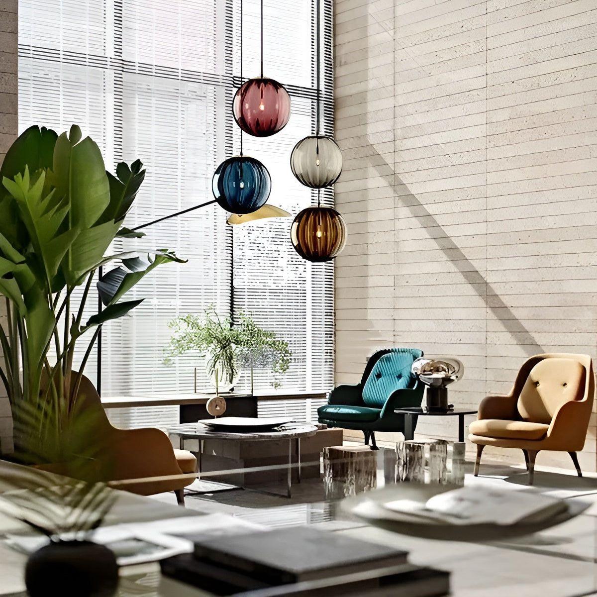 SphereBeam Light - Moderne Nordic Glasball LED Hängeleuchte Elegare