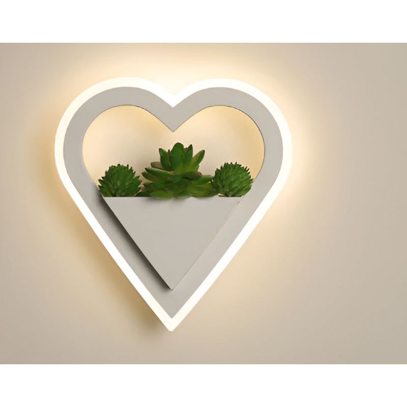 EcoChic Glow - Minimalistische Nordic Art Pflanzenwandlampe für Stilvolle Glühen - Elegare