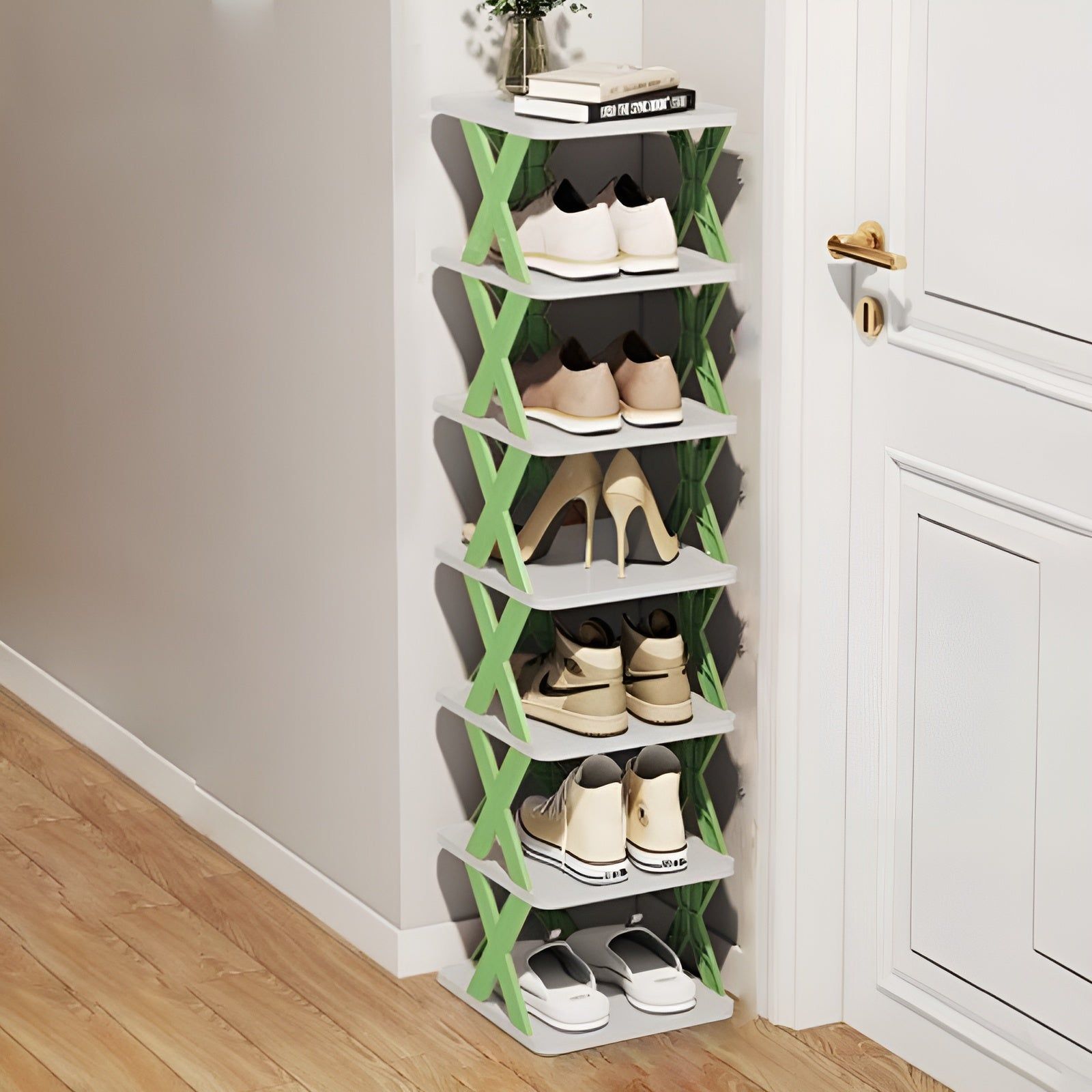 FlexiRack Schuh-Organizer - Multifunktionales Mehrschichtiges Faltbares Schuhregal