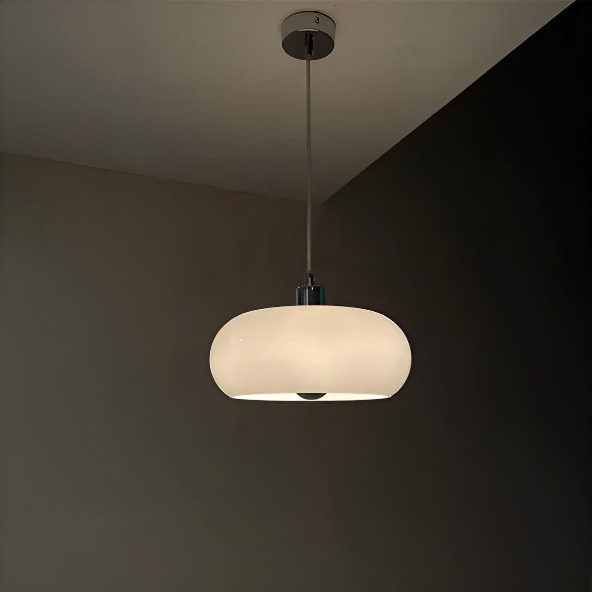 GlassGlow Lamp - Retro Nordic Glass LED Hängelampe Elegare