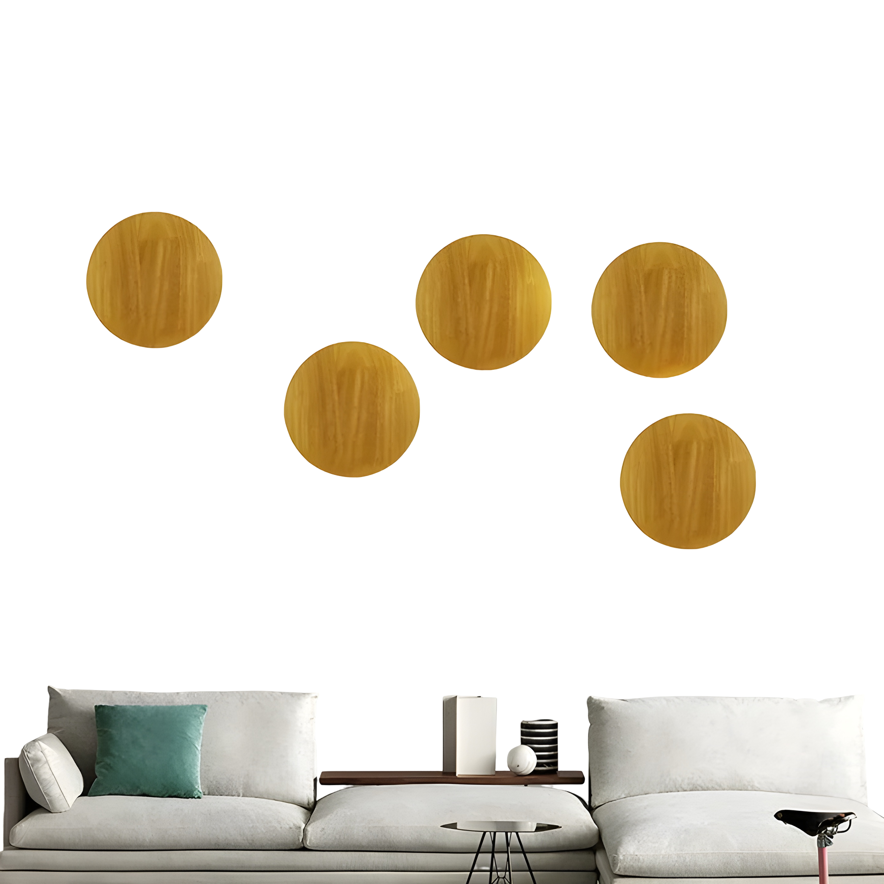 Runde LED-Wandlampe aus Holz – Modernes, Natürliches Design für Wohnzimmer & Schlafzimmer