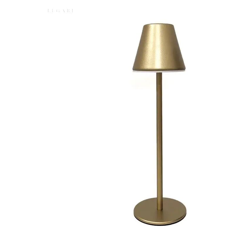 Nordic Sarios - Kabellose wiederaufladbare Lampe - Elegare - DEA128 -  Gold 