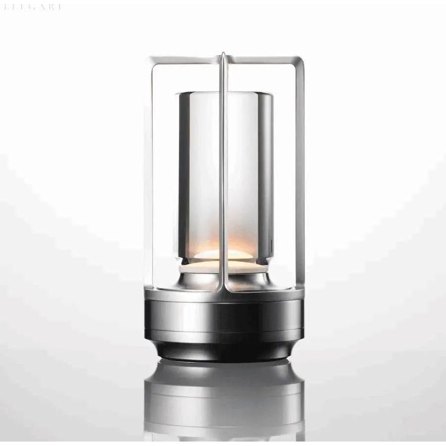 Nordische LED-Tischlampe – Hält Warm und Stimmungsvoll - Elegare - DEA022 -  Silber 