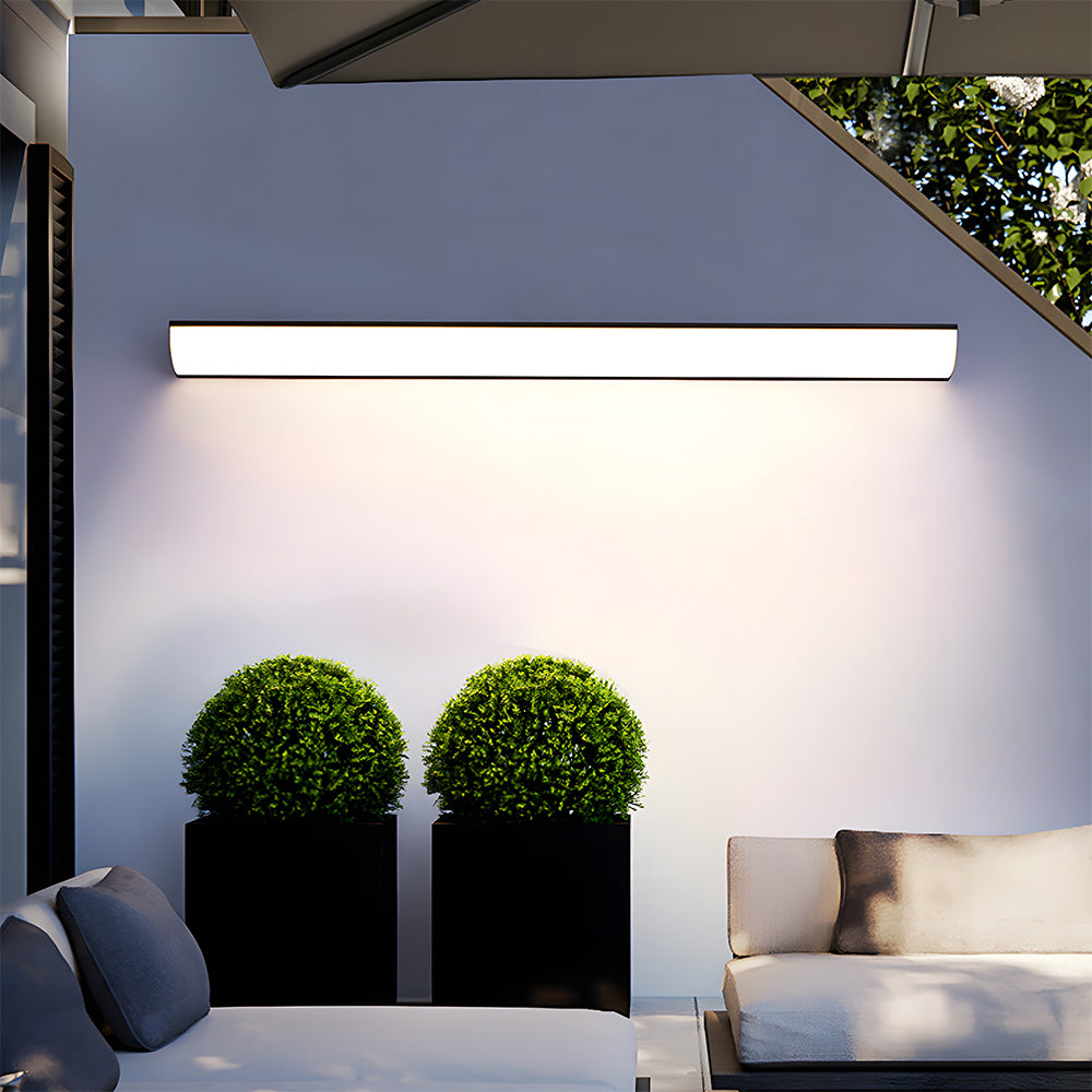 Detailansicht LED-Außenwandleuchte, Schutzklasse IP65, Aluminium-Gehäuse