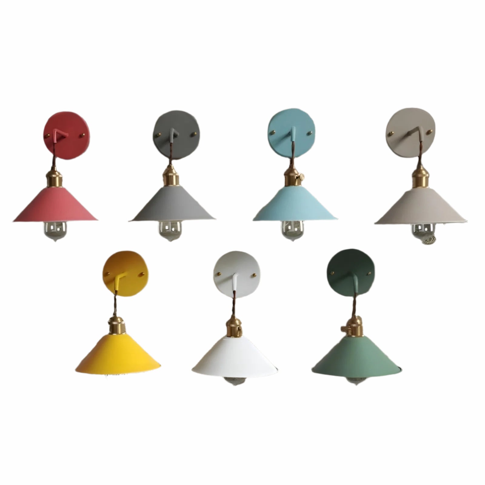 Vintage Wandleuchte aus Metall – Retro Design für Wohnzimmer & Flur
