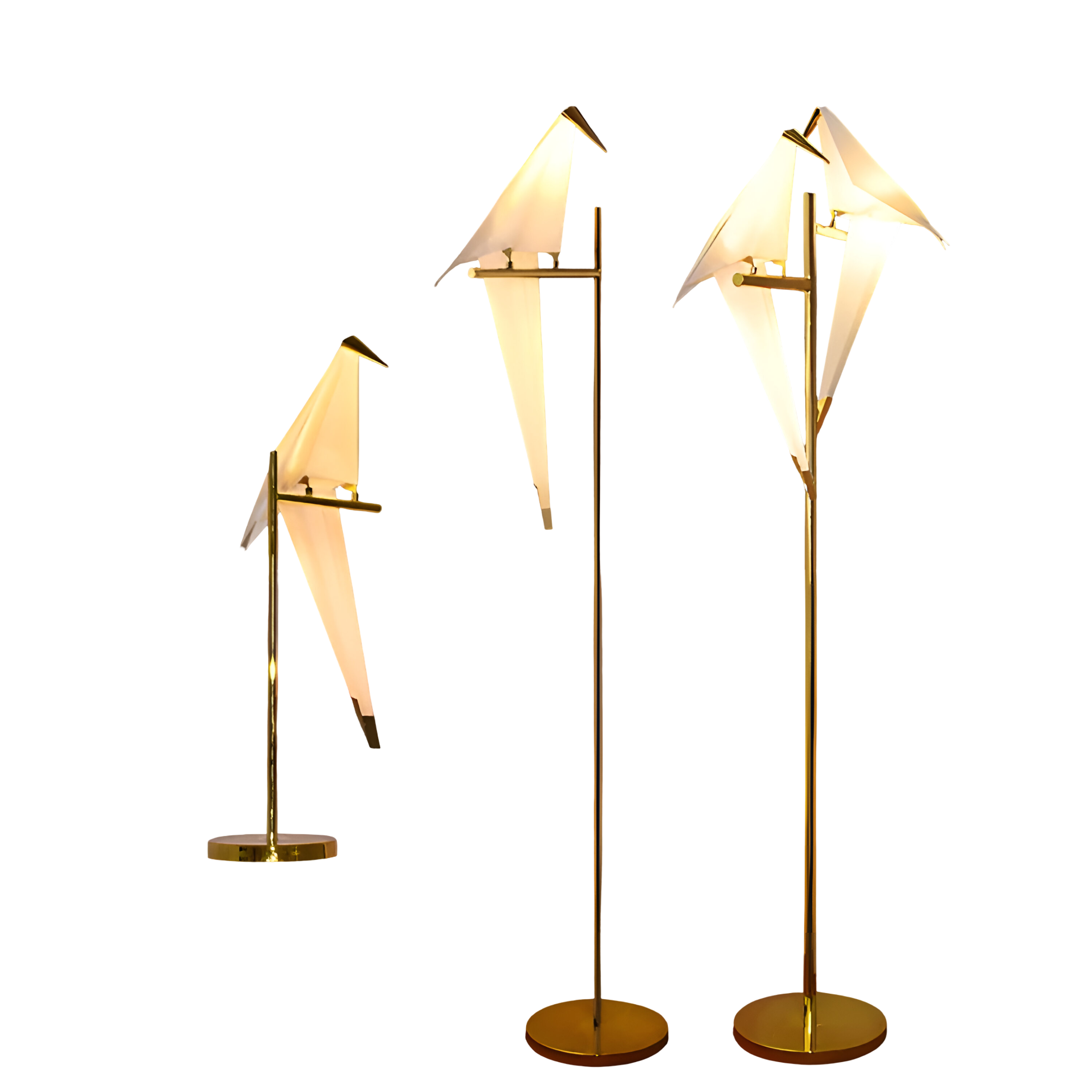 Origami Pendelleuchte mit Vogel-Design – Stilvolle Hängelampe für Wohnraum