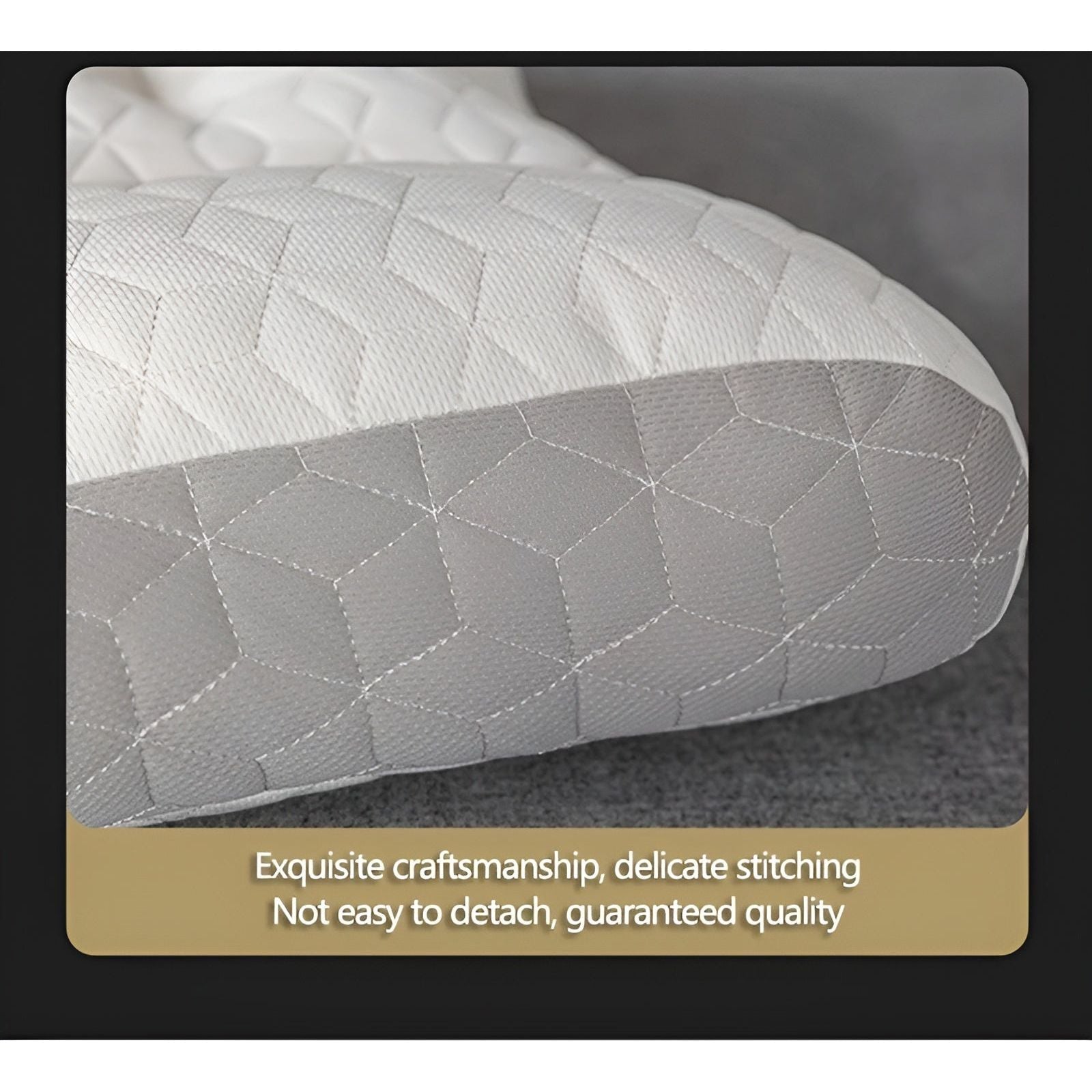 OrthoComfort Pillow - Orthopädisches Latex-Faser-Schlafkissen Elegare