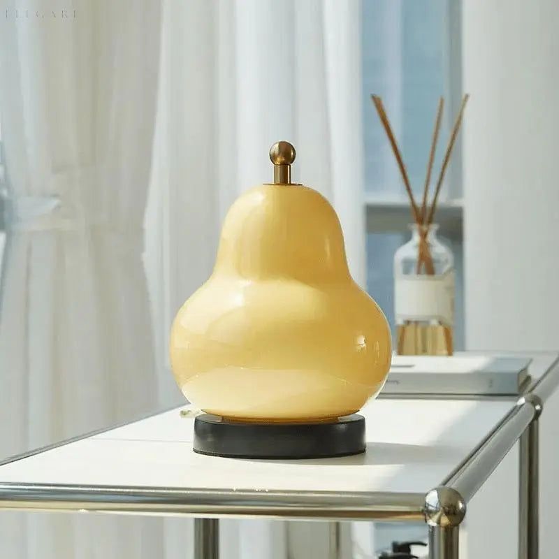 Pear - Elegante und stilvolle wiederaufladbare Tischlampe - Elegare - DEA139 -  Creme 