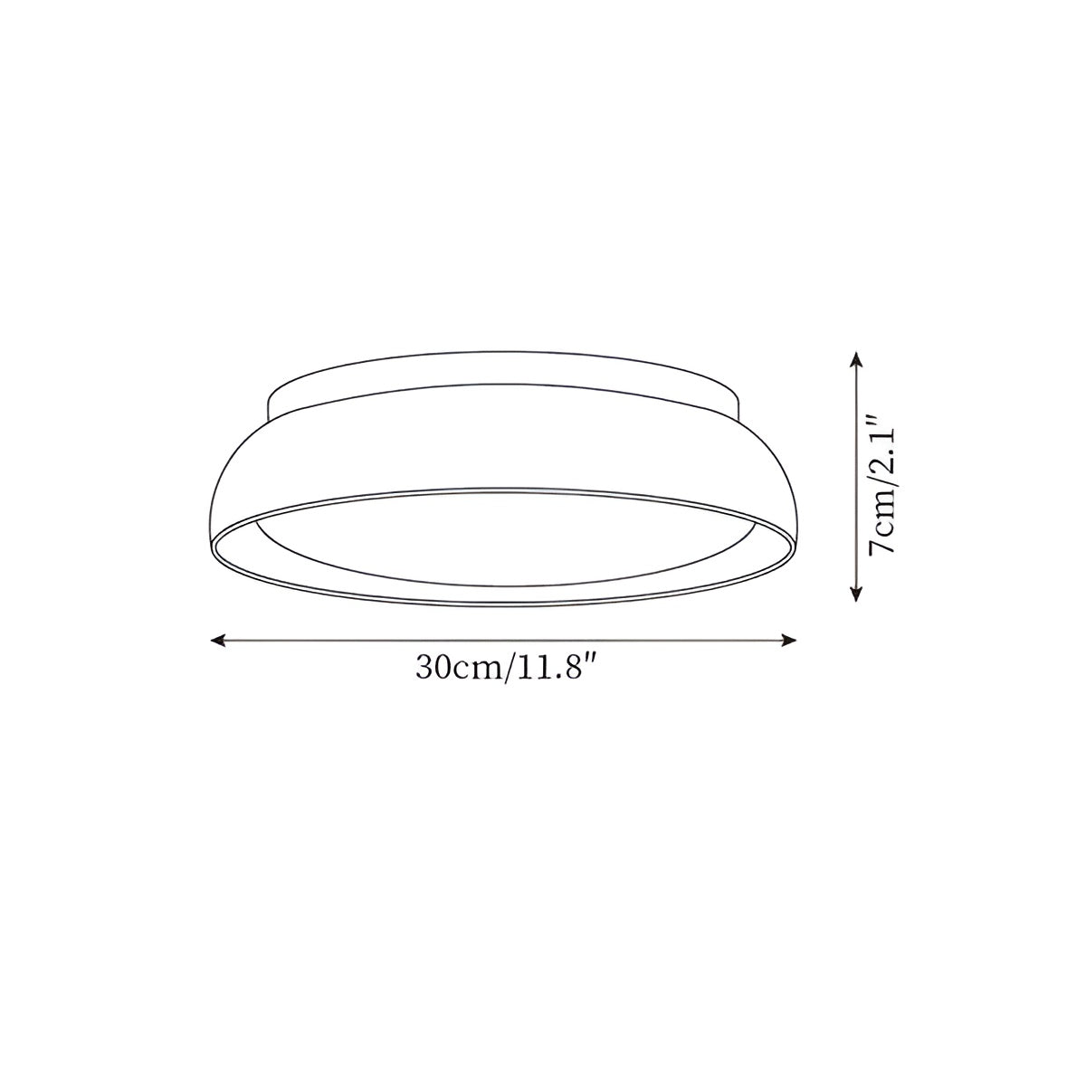 Runde Deckenleuchte – Warmes, Gleichmäßiges Licht | Geeignet für alle Räume