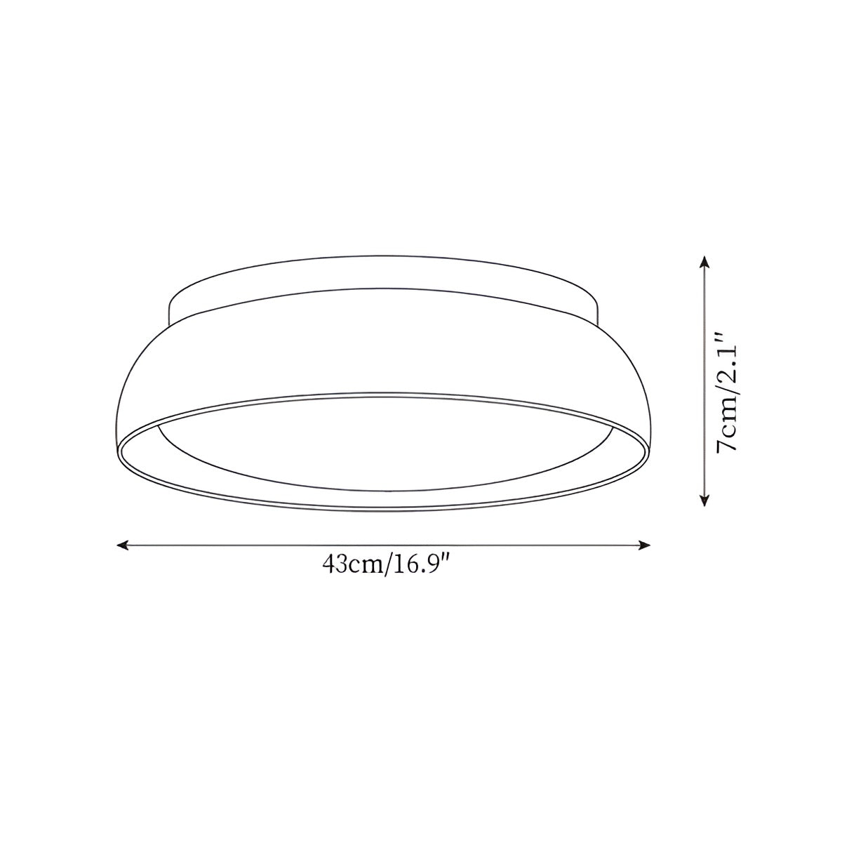 Runde Deckenleuchte – Warmes, Gleichmäßiges Licht | Geeignet für alle Räume