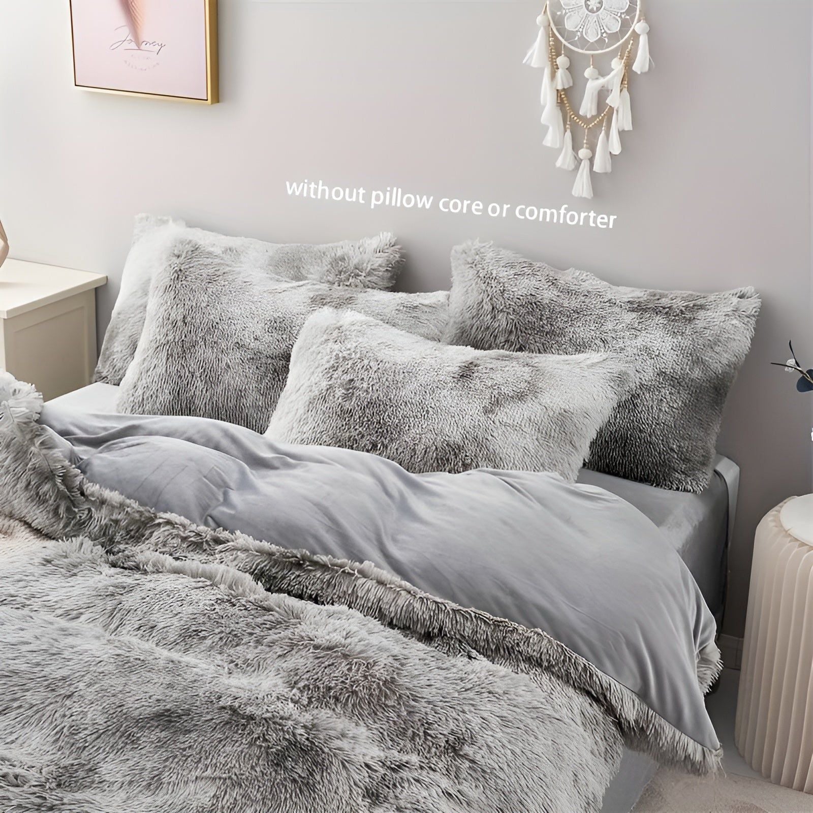 PlushSleep Set - Warme Plüsch Verdickte Winter-Bettdeckenbezug-Set Elegare