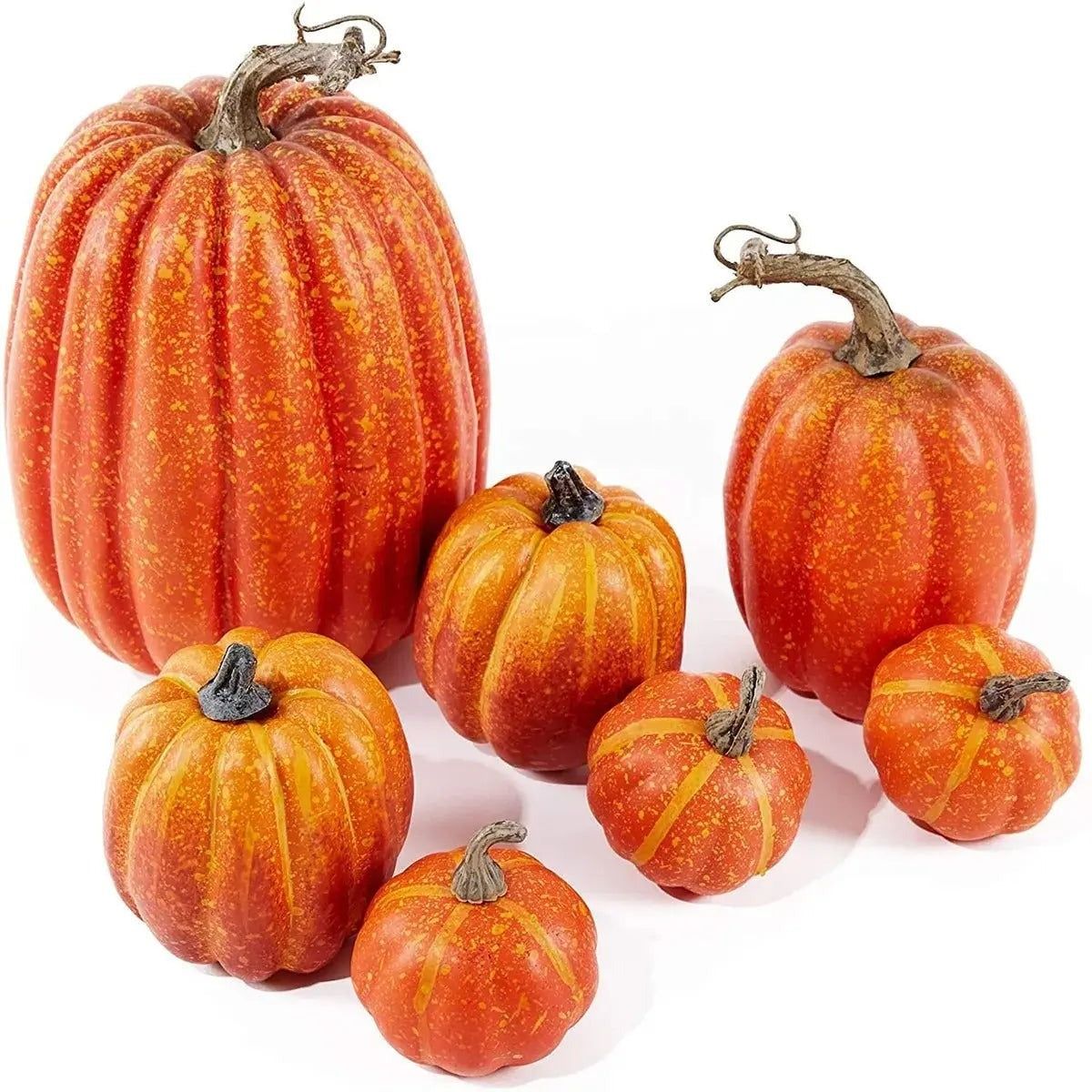 PumpkinCharm Decor - Künstliche Herbstdeko Kürbis für Halloween Elegare