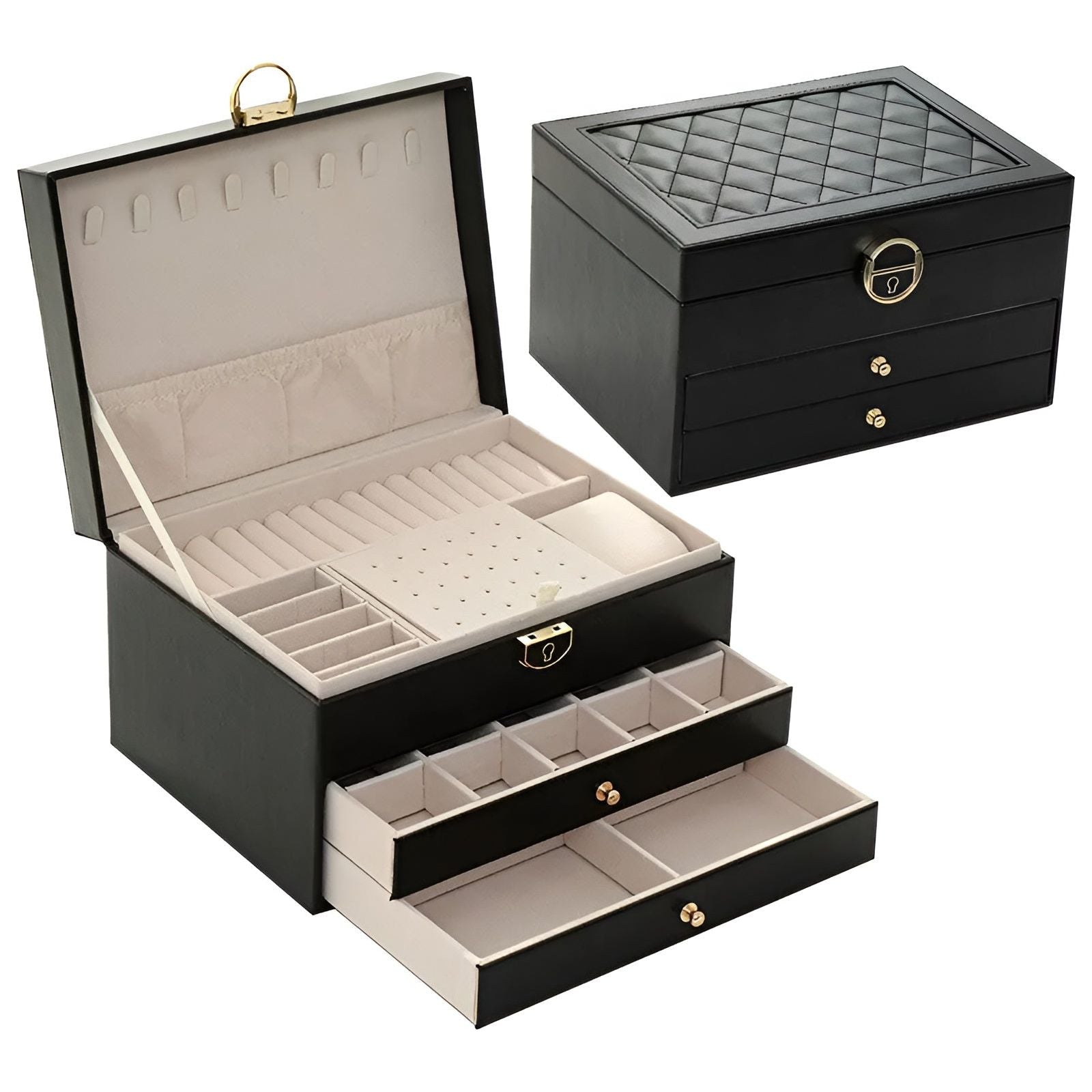 Luxury Box - Mehrstöckige Schmuck-Display & Aufbewahrungsbox - Elegare