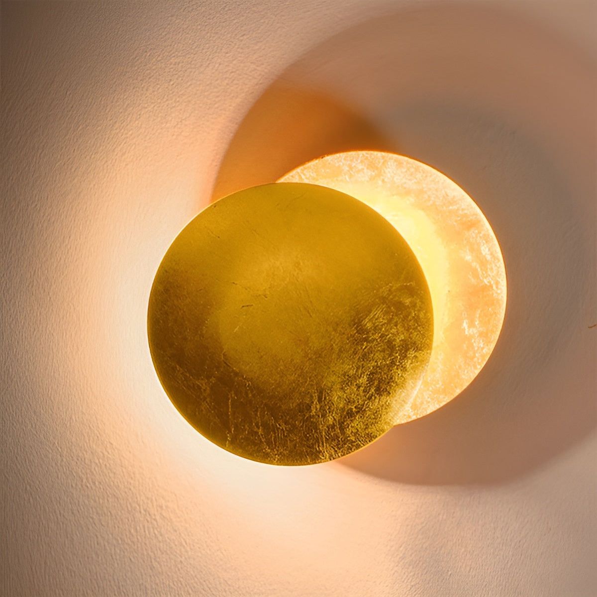 Lunar Shine - Luxuriöse moderne Eclipse-Wandleuchte für Innenräume - Elegare