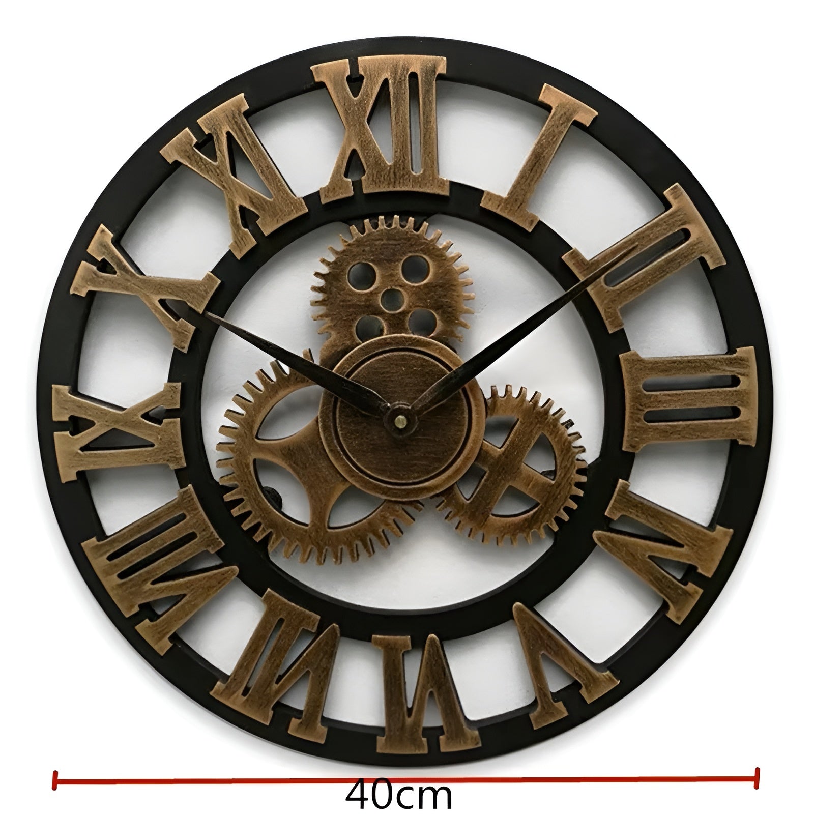 RetroTimeless Clock – Vintage Industrielle Holzwanduhr