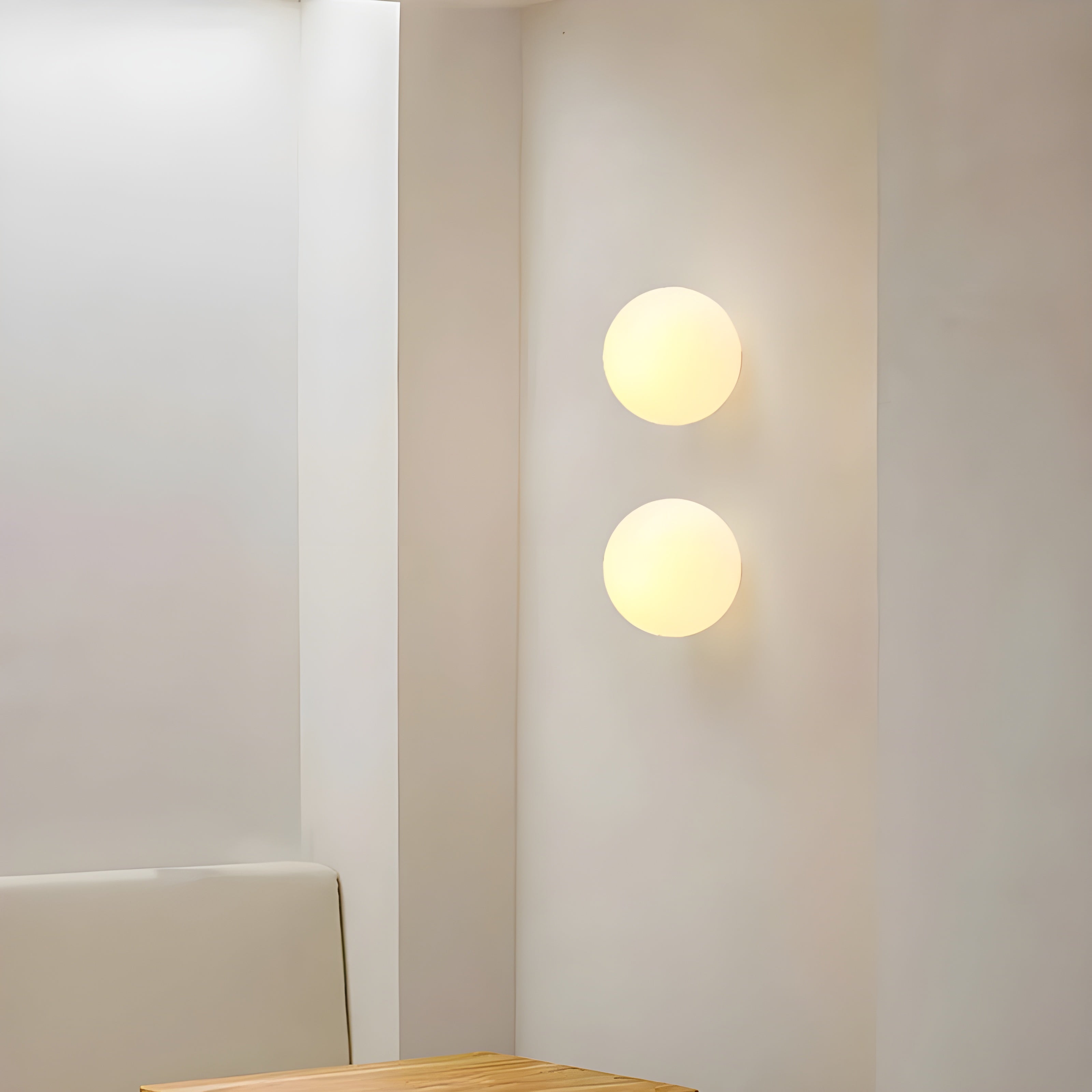 AeroBeam Light - Modern Runde Glas Wandleuchte
