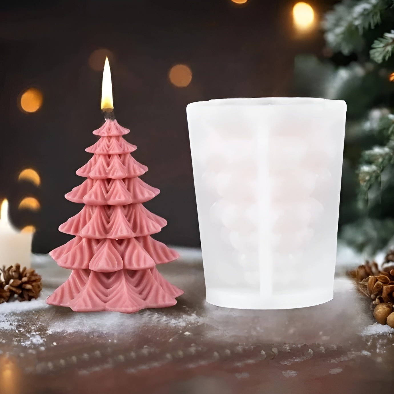 Kerzenform Silikon – 3D Gießform für Handgemachte Kerzen & Dekorationen